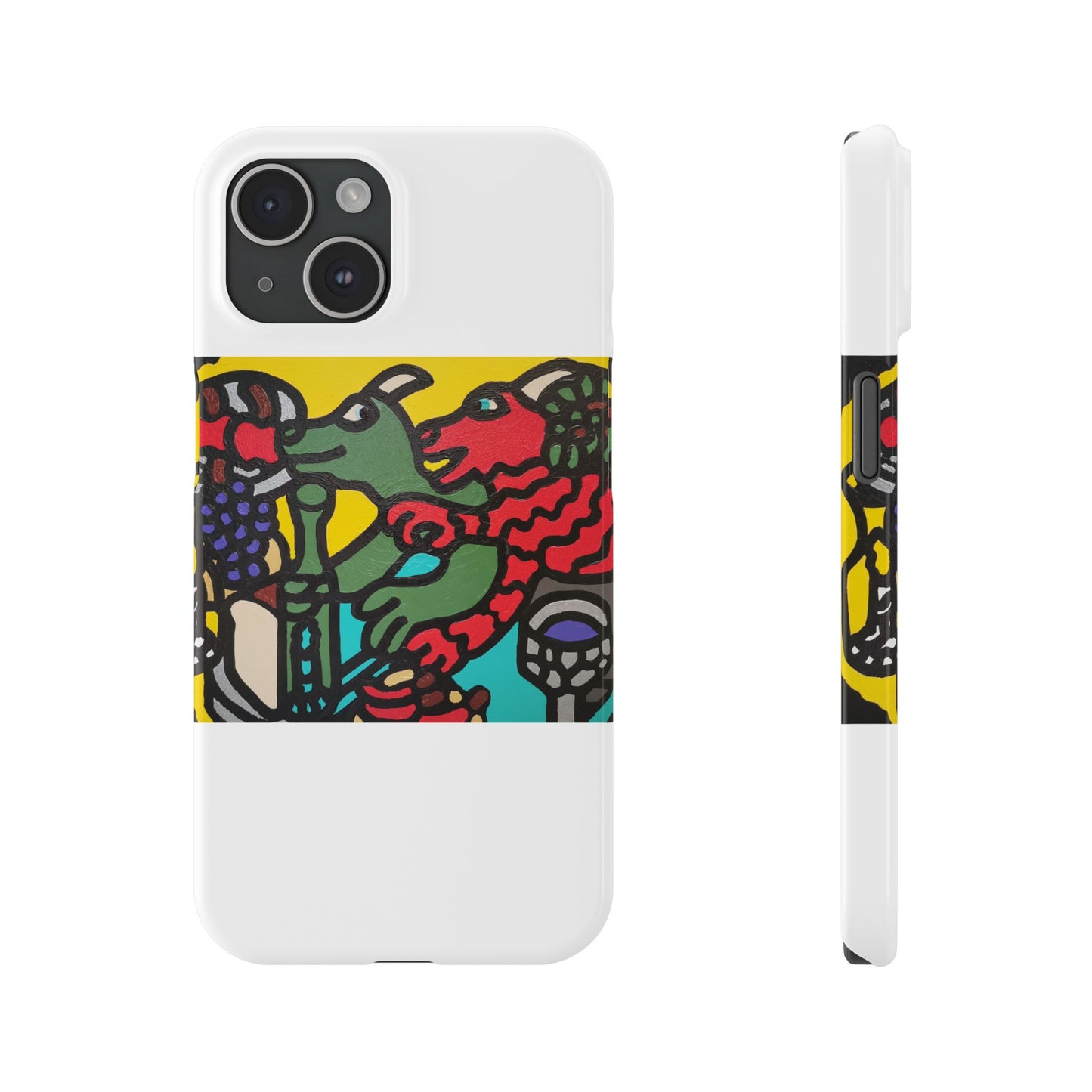 Enjoying our companionship Slim Phone Case