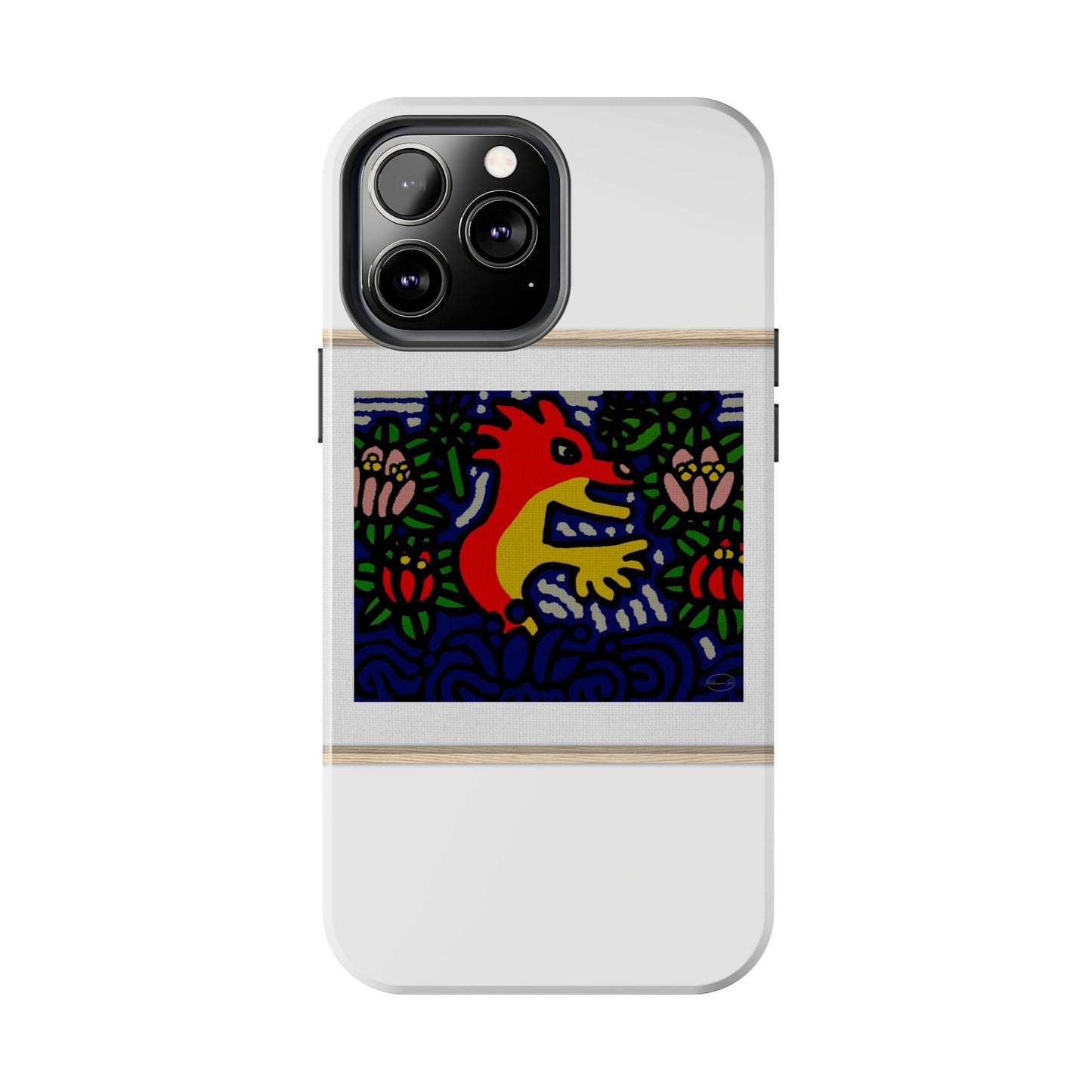 Breaking through the surface of a lotus pond Tough Phone Case