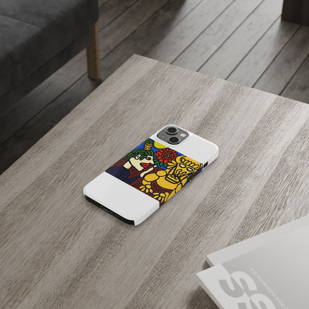 The warrior hailing the mighty golden dragon Slim Phone Case