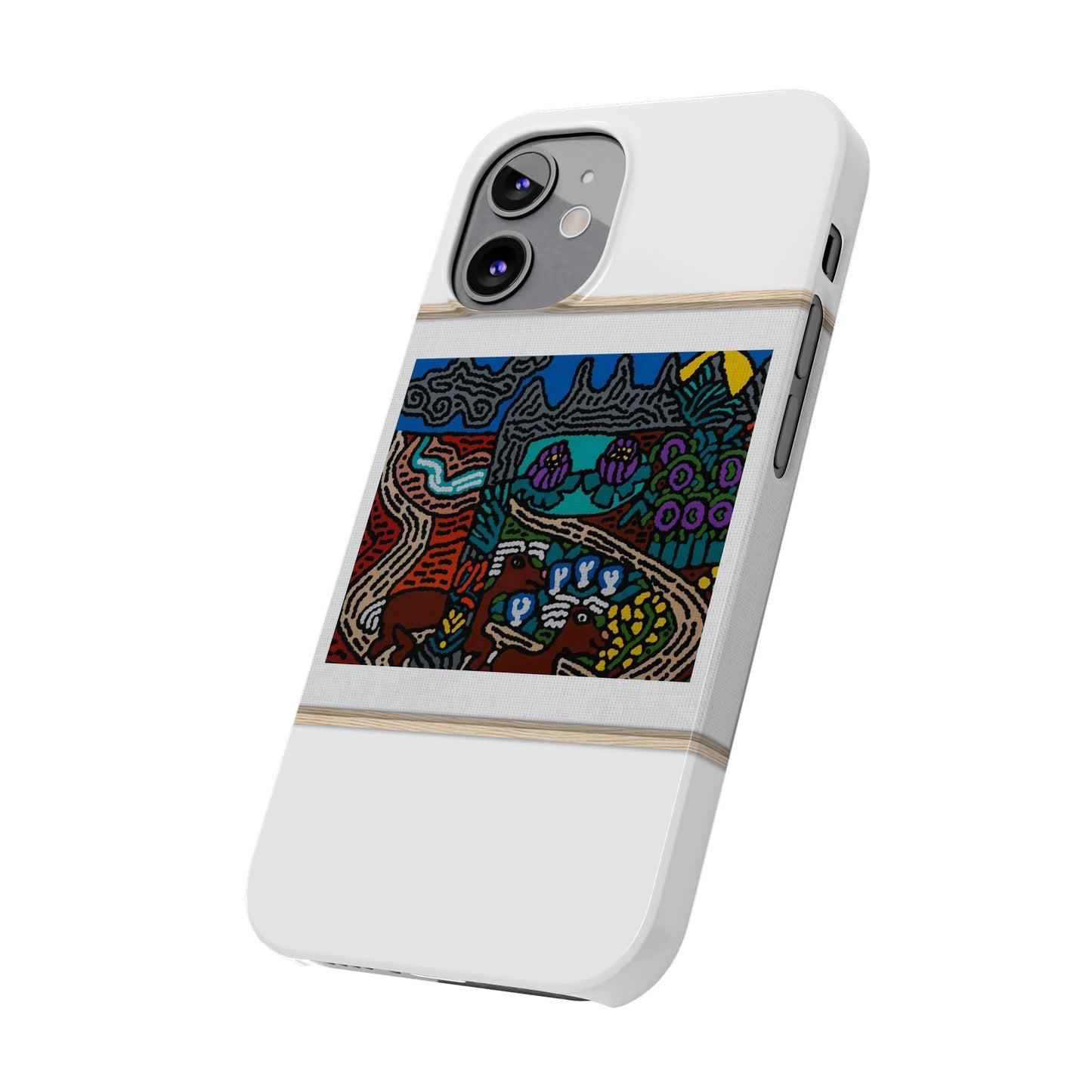 Road to a Sanctuary and Oasis Slim Phone Case