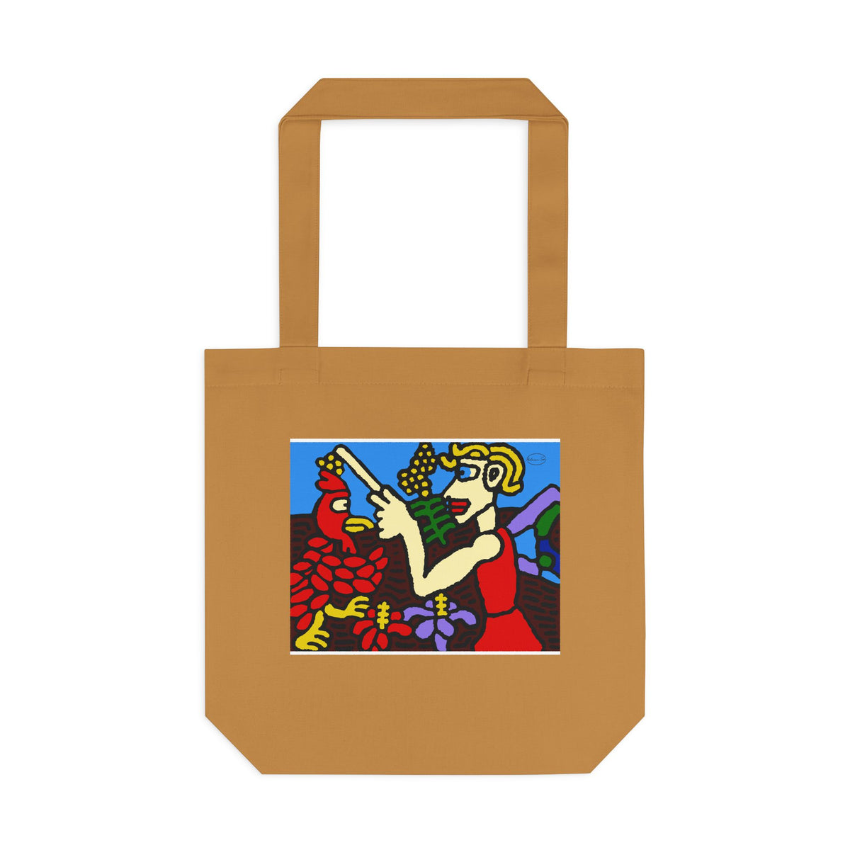 The hen gaining a blessing from a fairy Classic Tote Bag