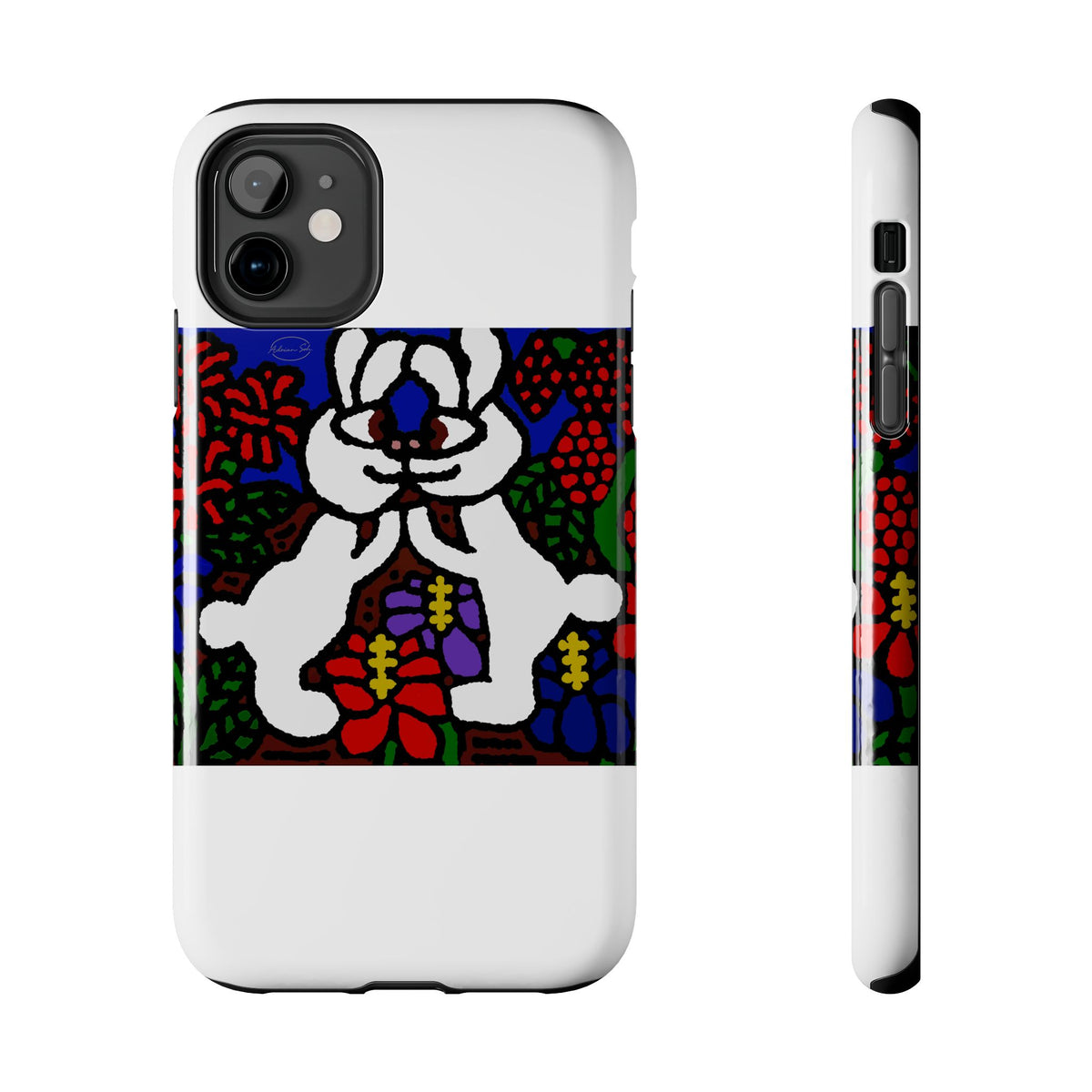 Bunnies in love Tough Phone Case