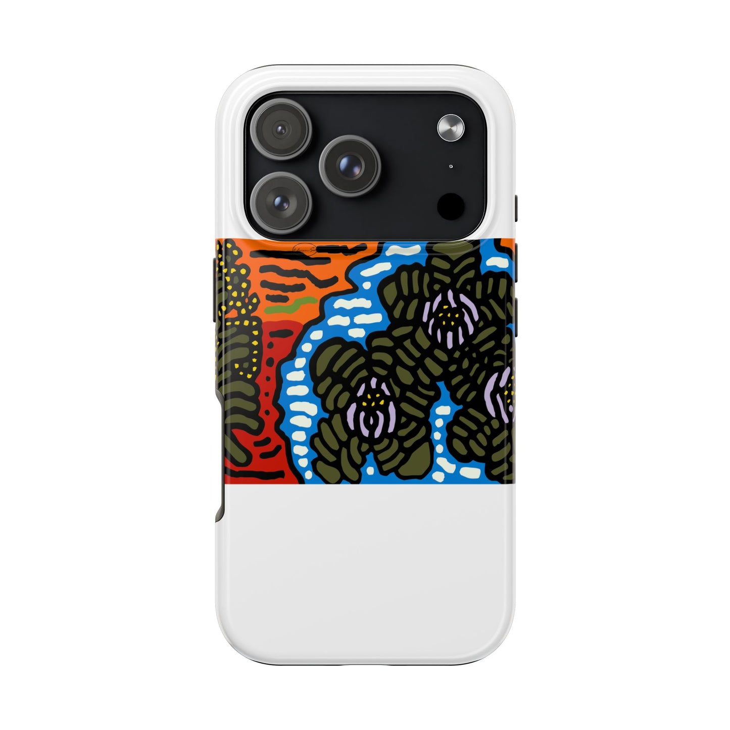 The Sri Lankan water lilies meets the Australian wattle Tough Phone Case