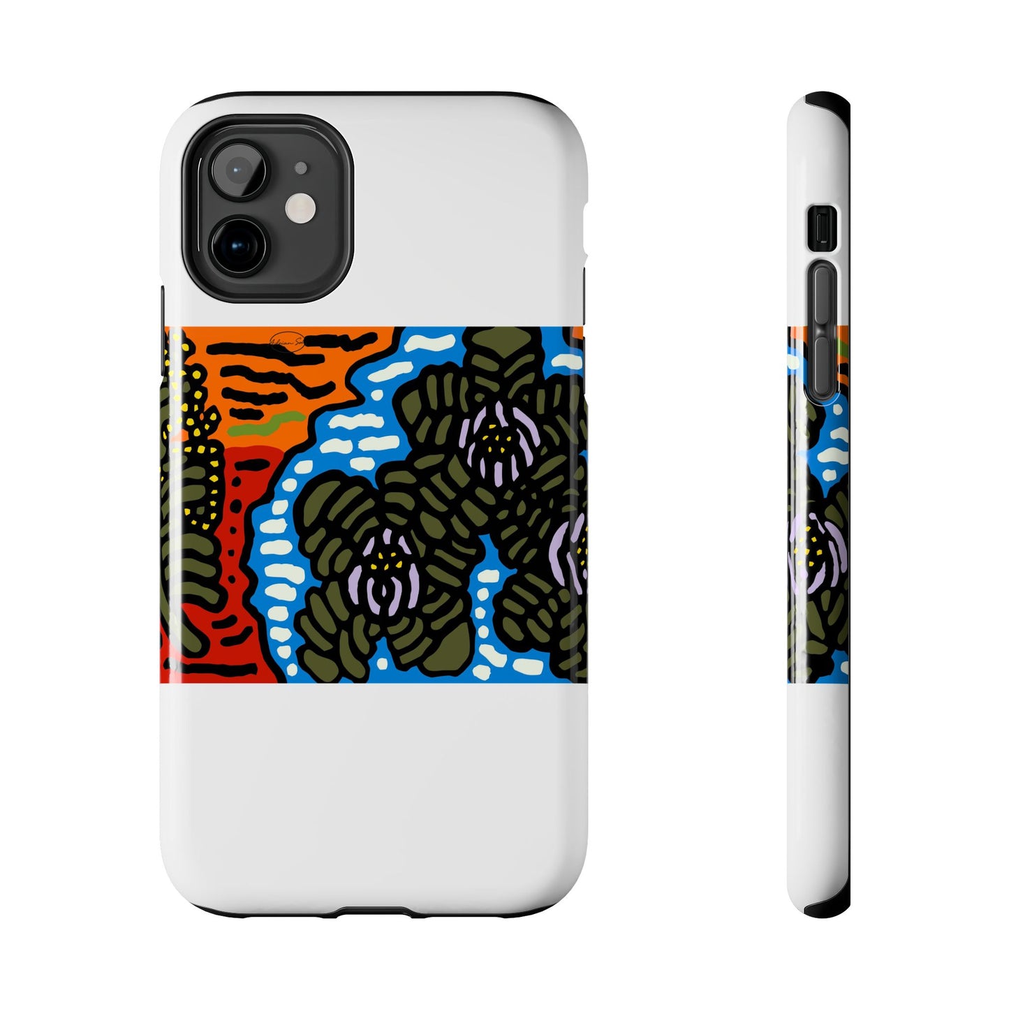 The Sri Lankan water lilies meets the Australian wattle Tough Phone Case