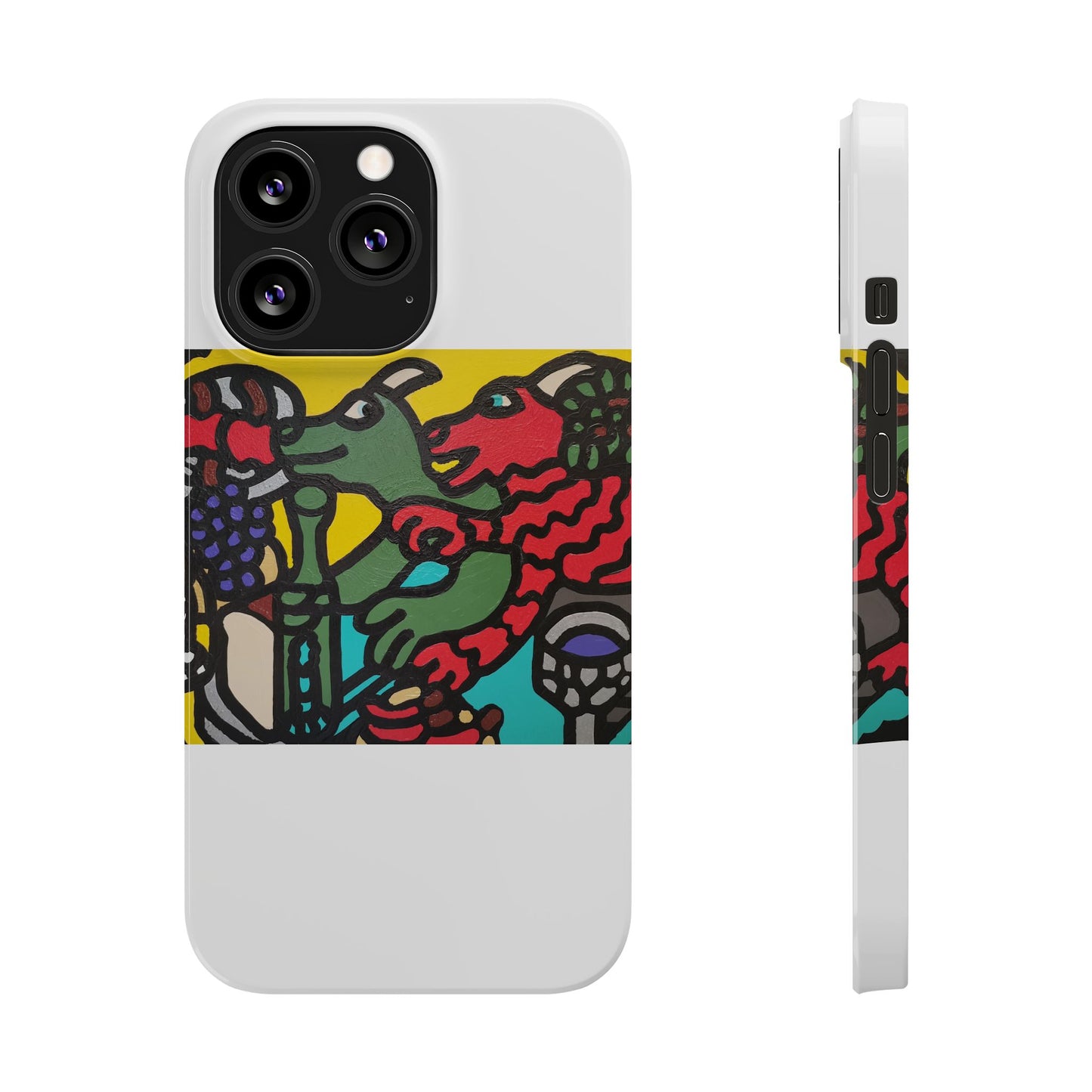 Enjoying our companionship Slim Phone Case