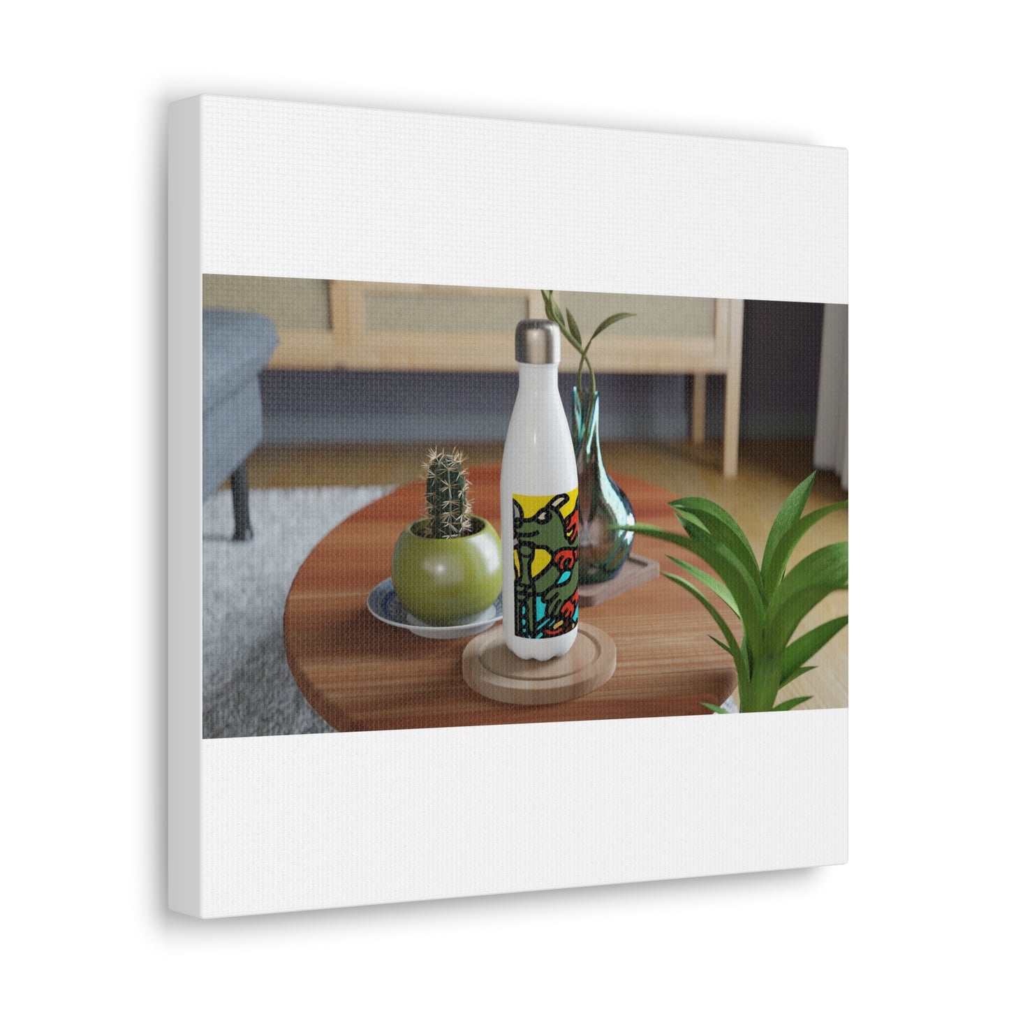 Two dragons enjoying a feast together Canvas (Small)