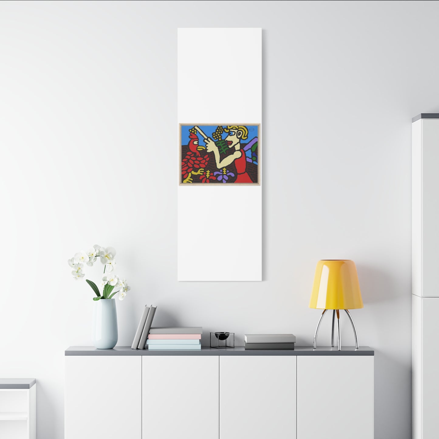 The hen gaining a blessing from a fairy Canvas (Large)
