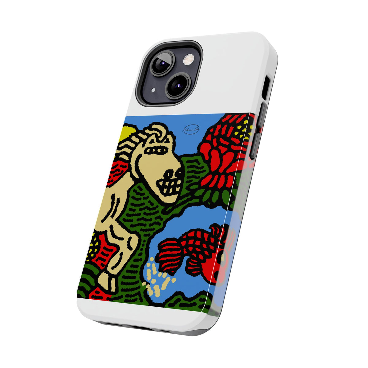 Galloping carefree through life Tough Phone Case