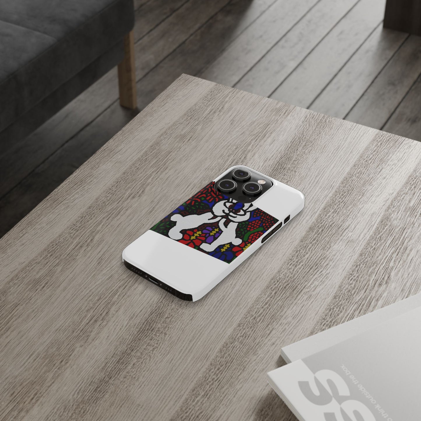 Bunnies in love Slim Phone Case