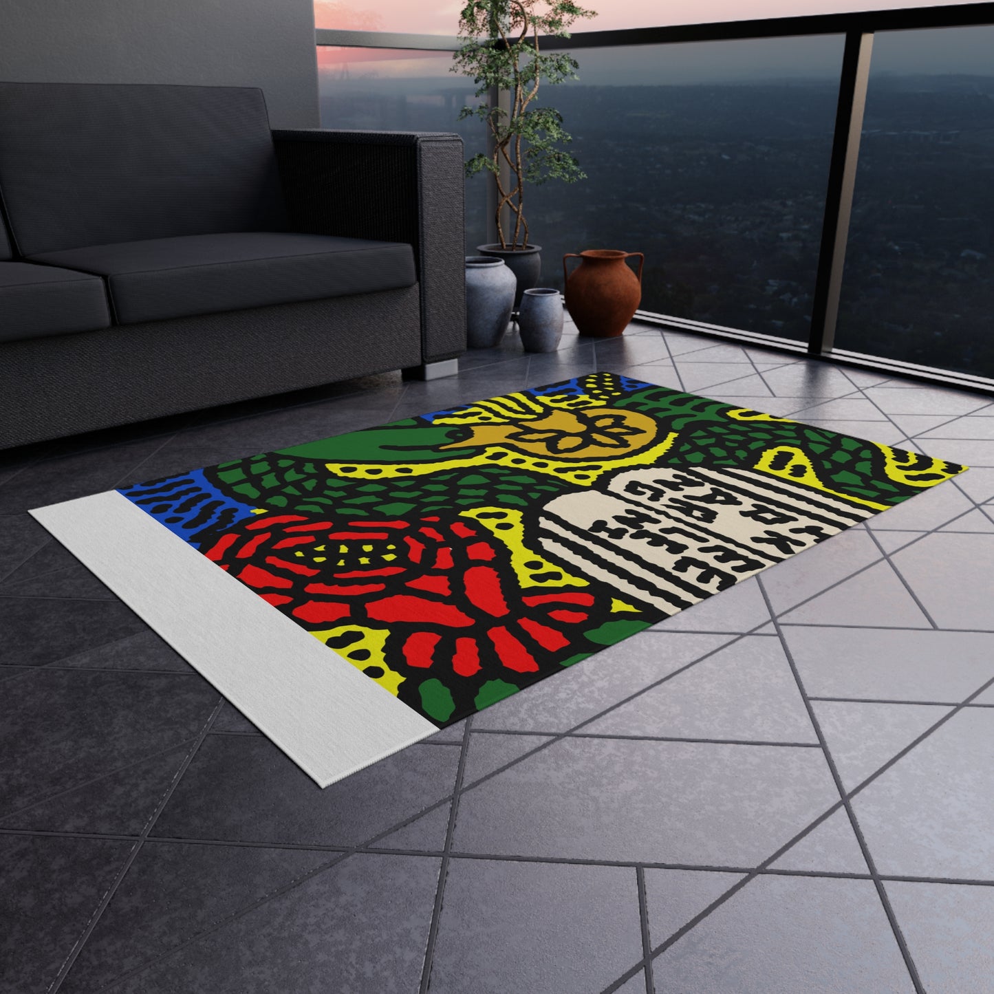 Shining a light on knowledge — Outdoor Rug