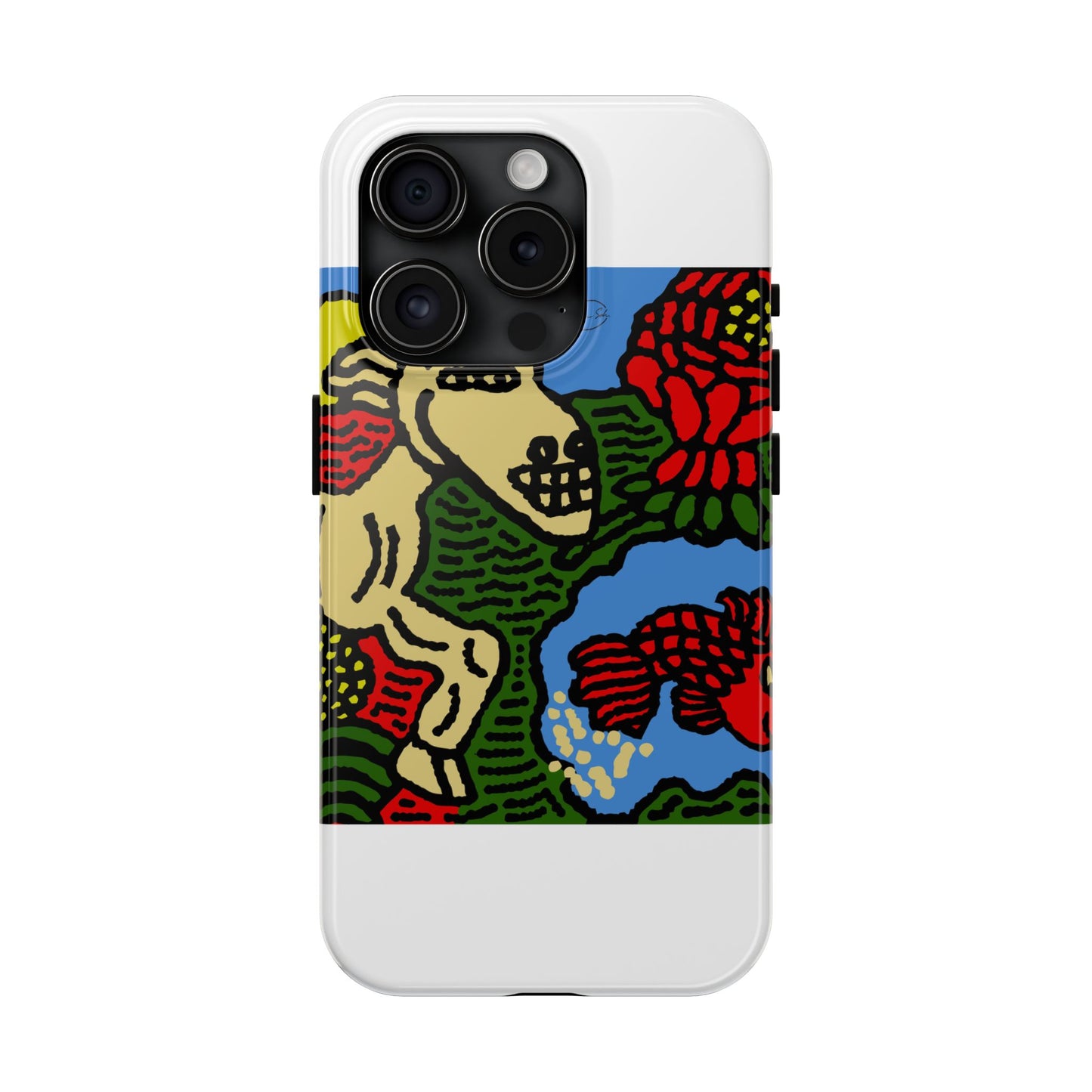 Galloping carefree through life Tough Phone Case