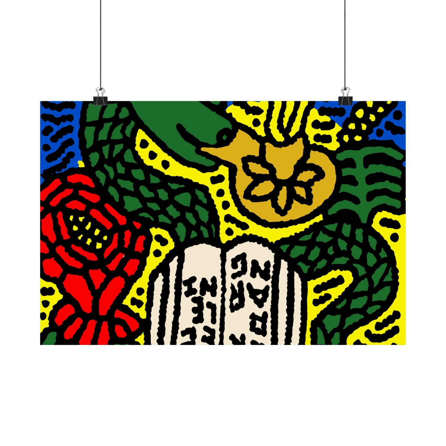 Shining a light on knowledge Matte Poster Horizontal (Small)