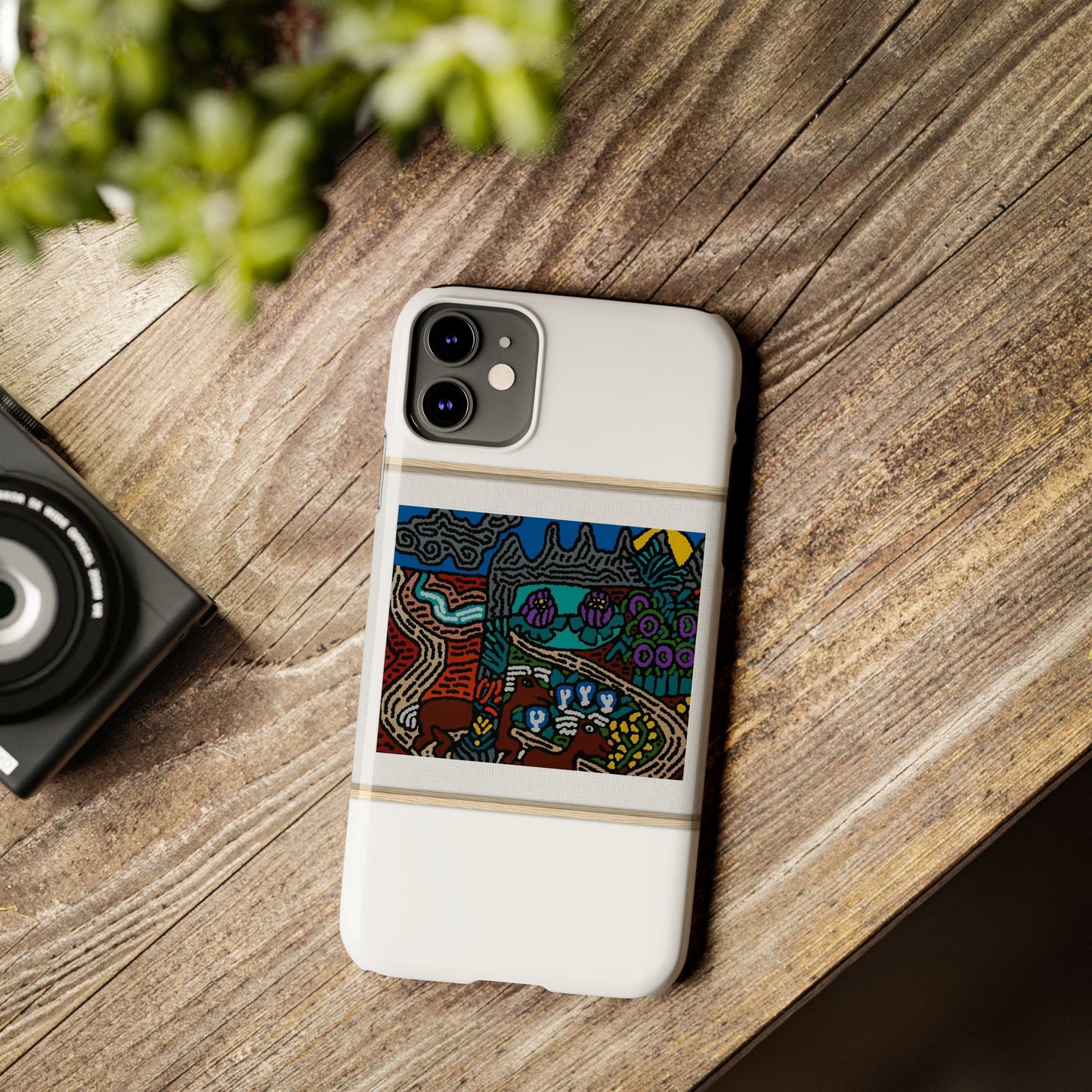 Road to a Sanctuary and Oasis Slim Phone Case