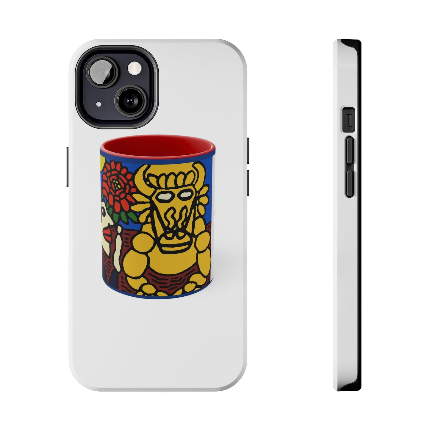 The warrior hailing the mighty golden dragon Tough Phone Case