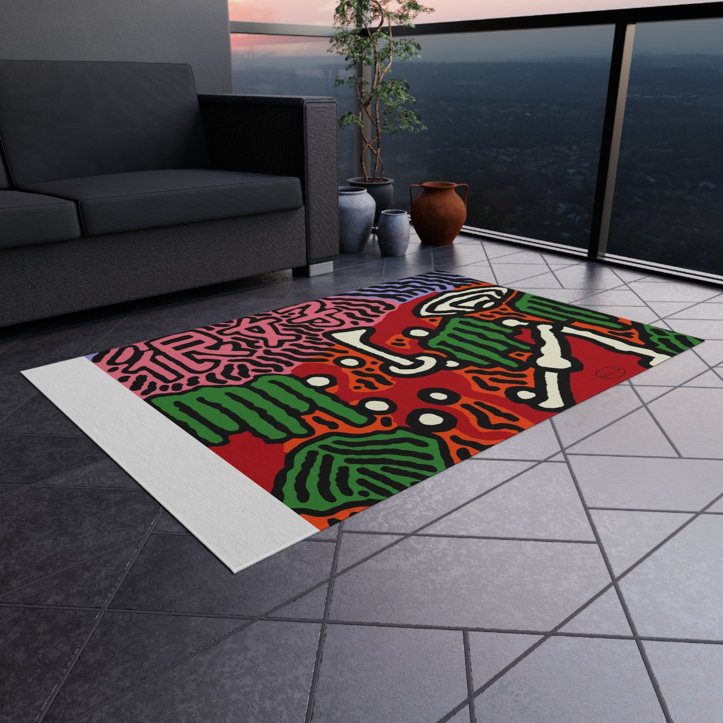 Hitting holes in one throughout life — Outdoor Rug