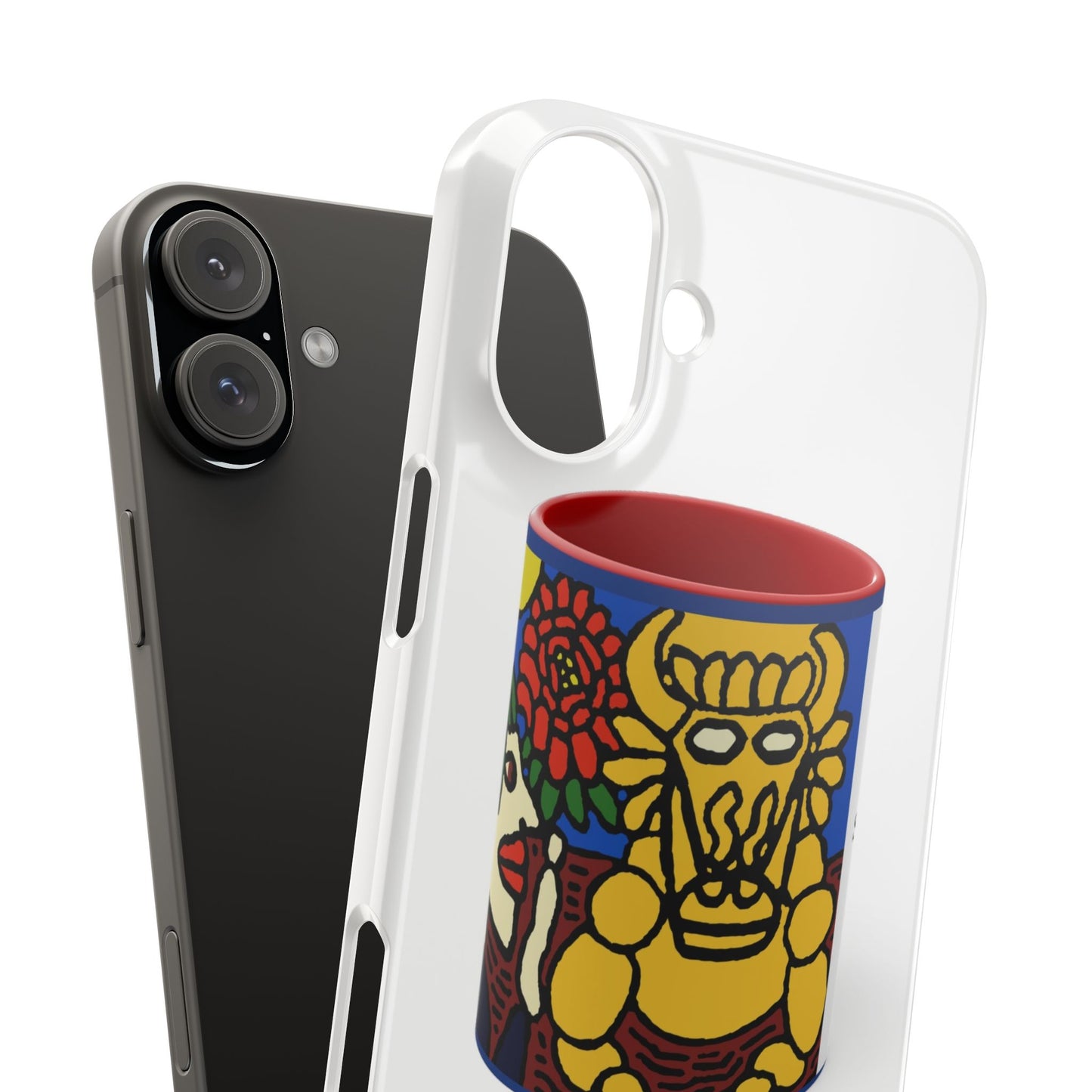 The warrior hailing the mighty golden dragon Slim Phone Case