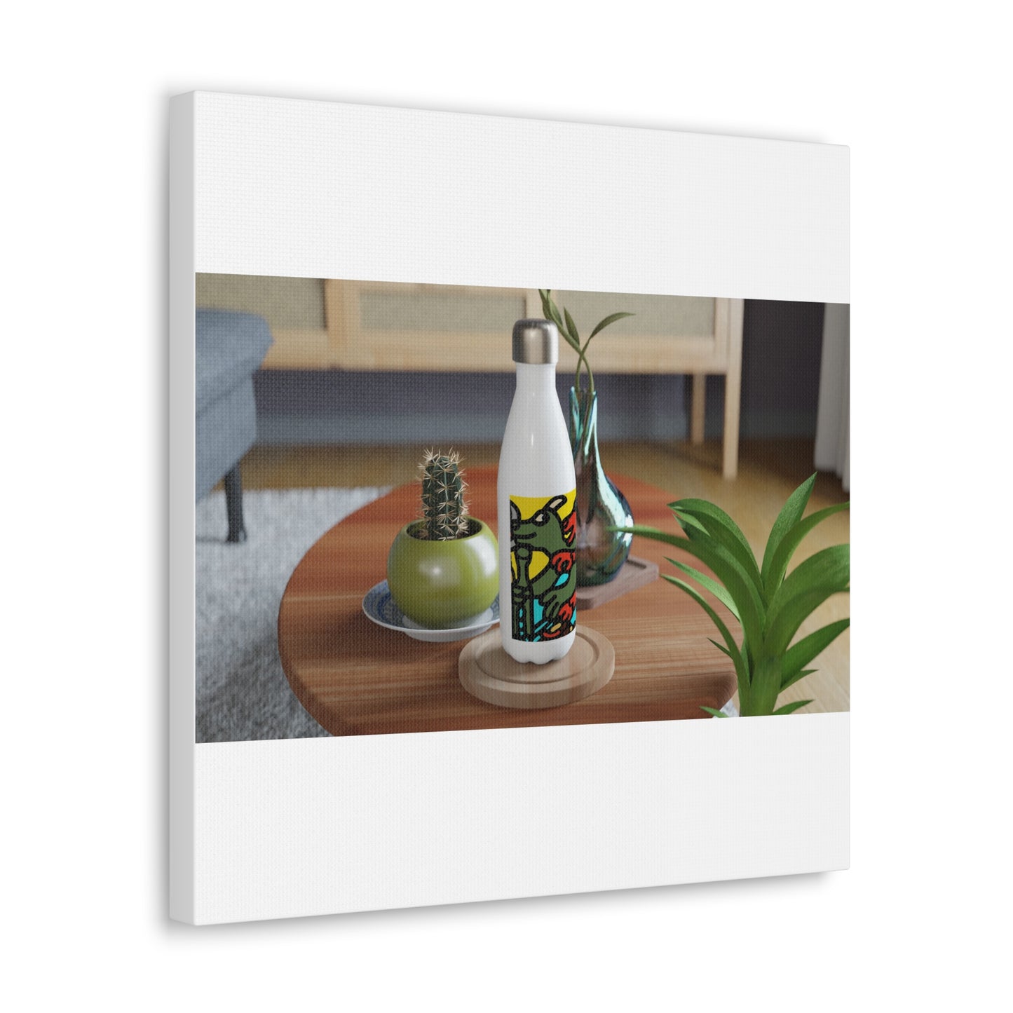 Two dragons enjoying a feast together Canvas (Small)