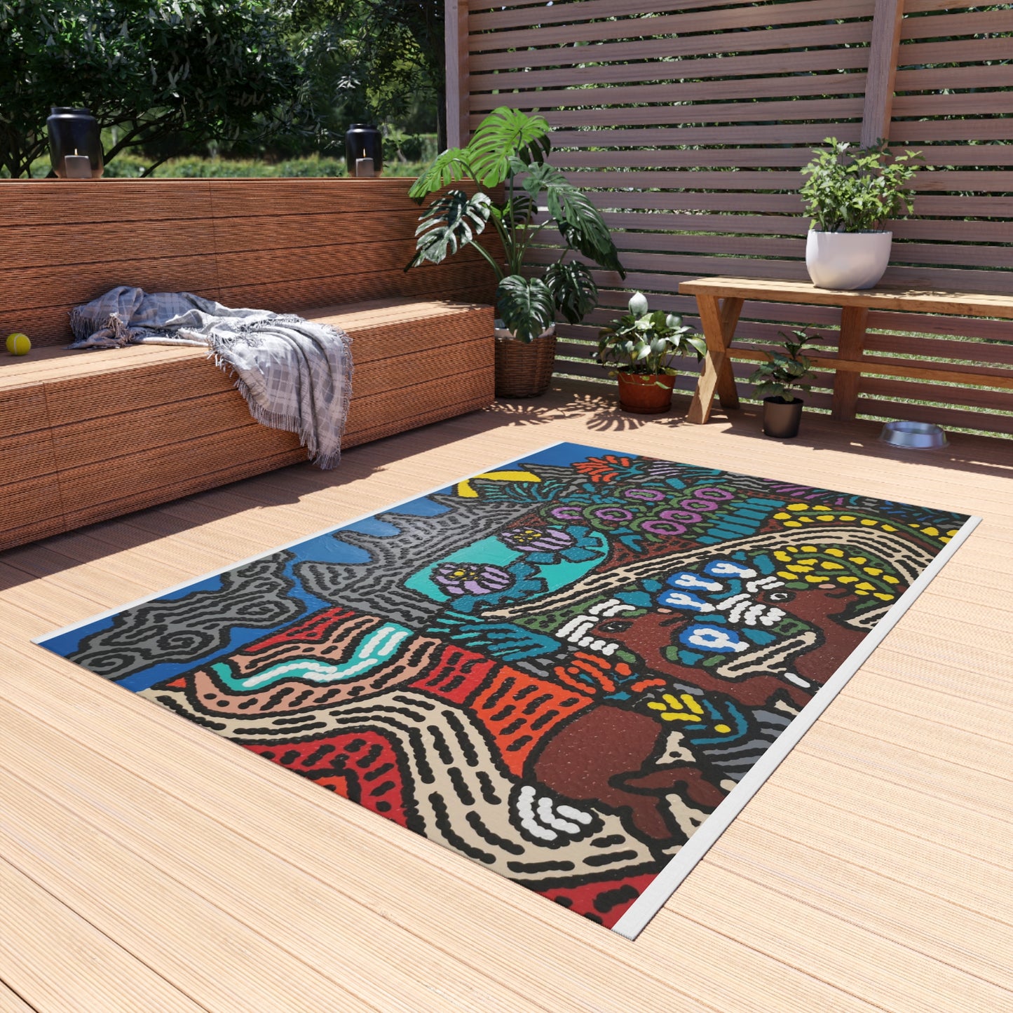 Going to the valley of hope and prosperity — Outdoor Rug
