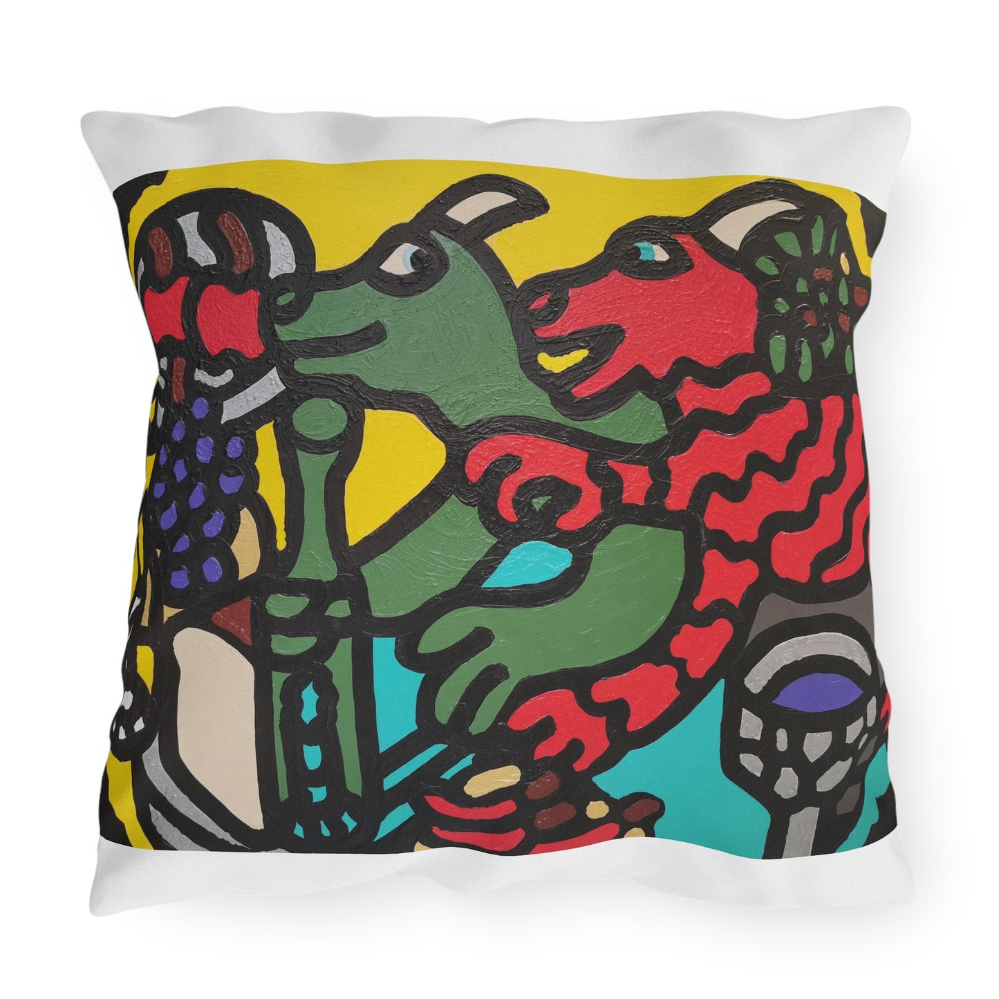 Enjoying our companionship — Outdoor Pillow