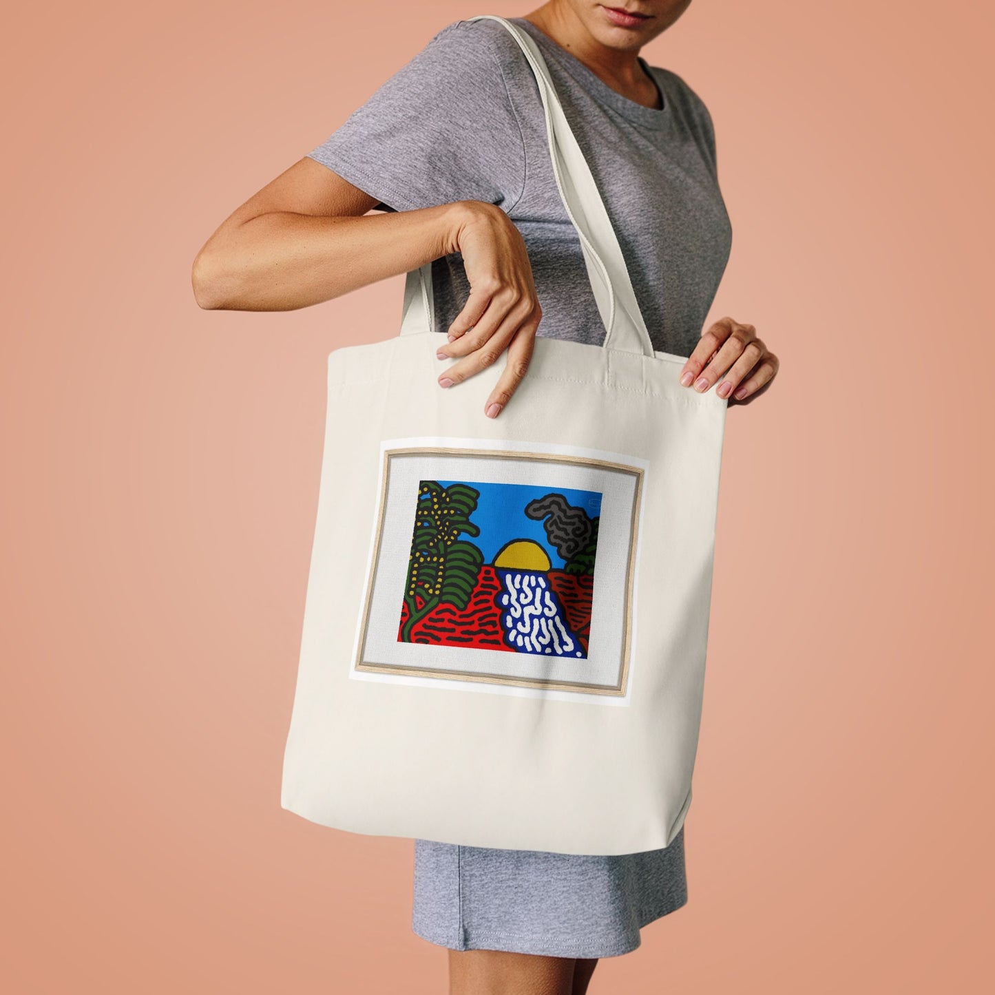 The river that joins the Australian wattle and Lebanese cedar tree in friendship Classic Tote Bag