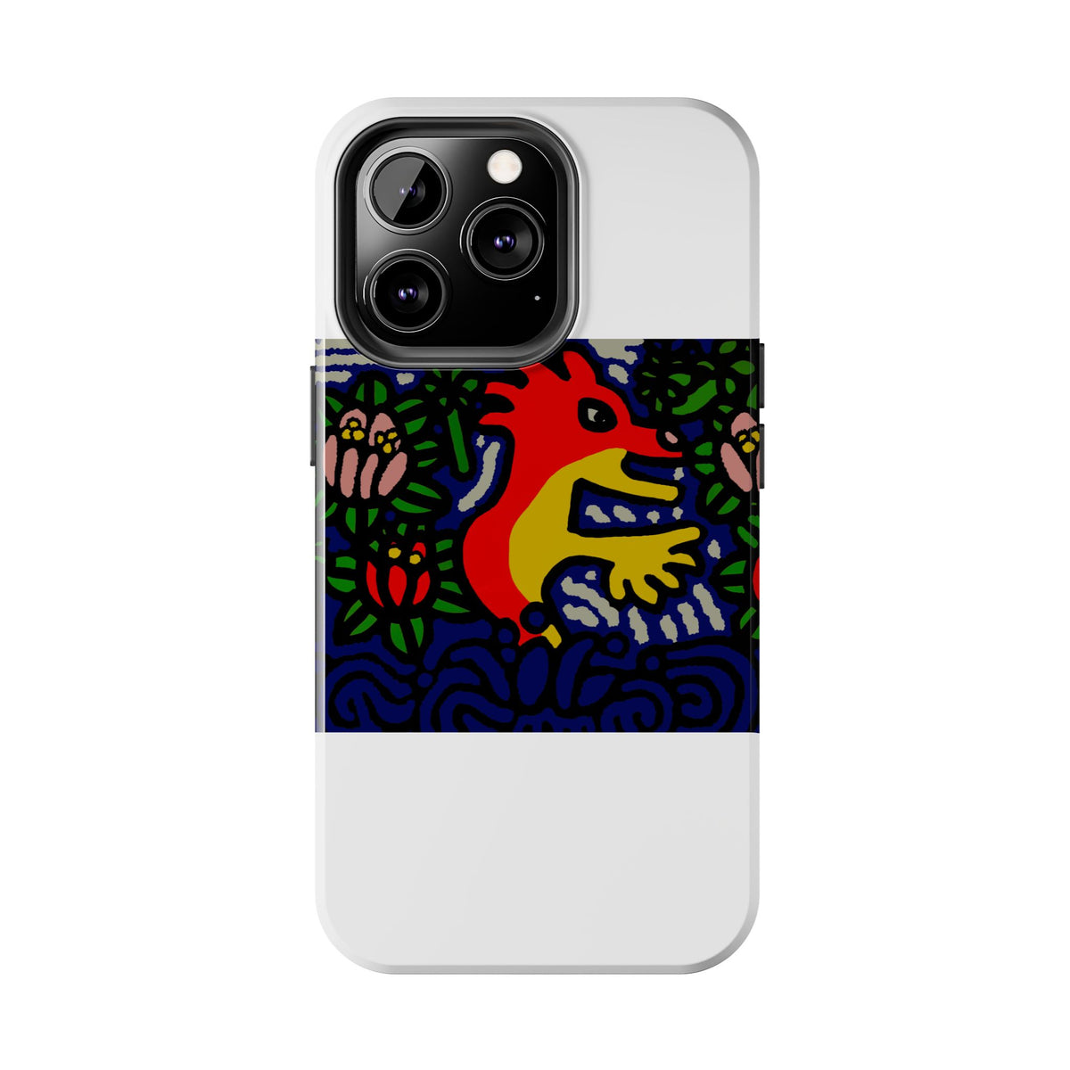 Breaking through the surface of a lotus pond Tough Phone Case