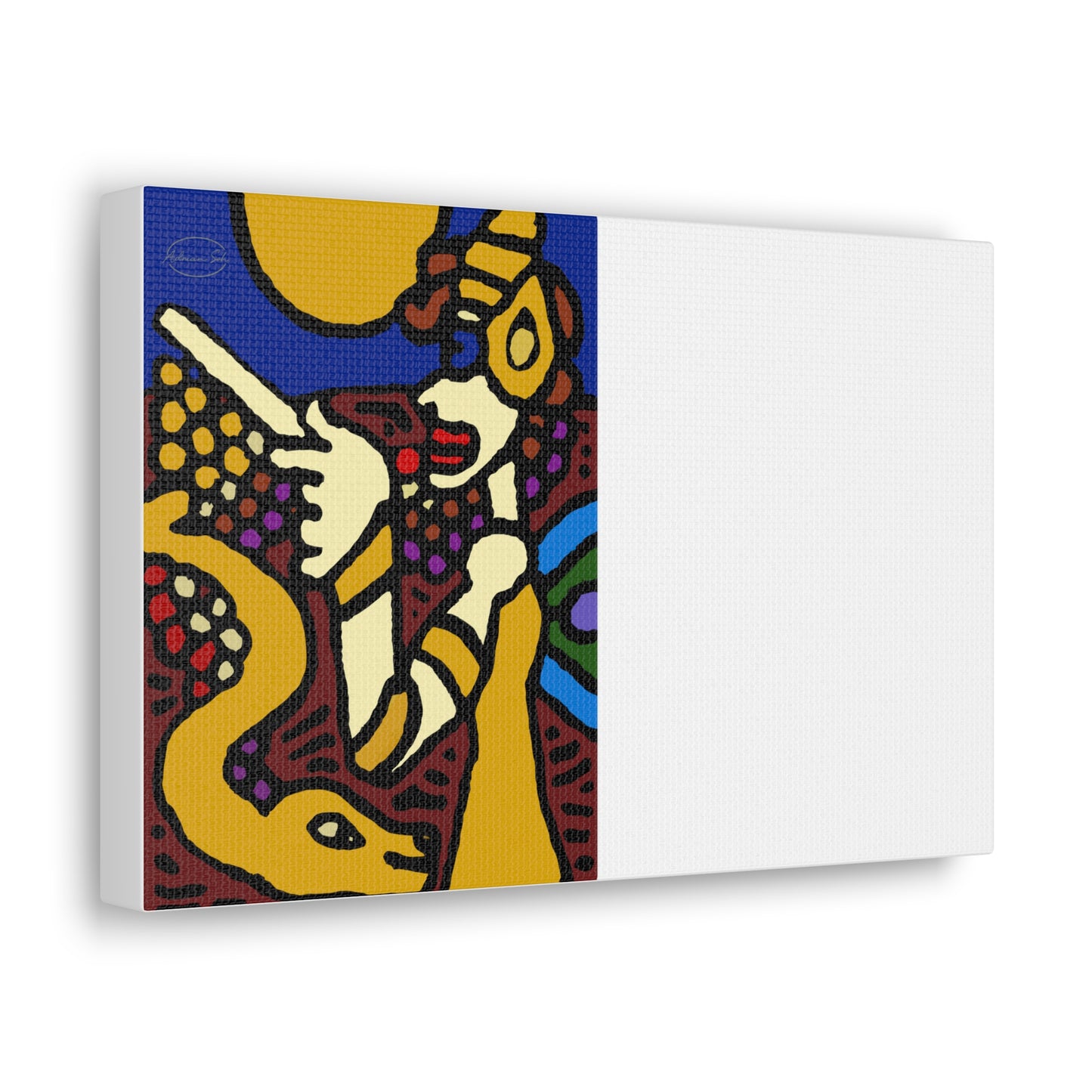 The golden snake being blessed by the fairy Canvas (Small)