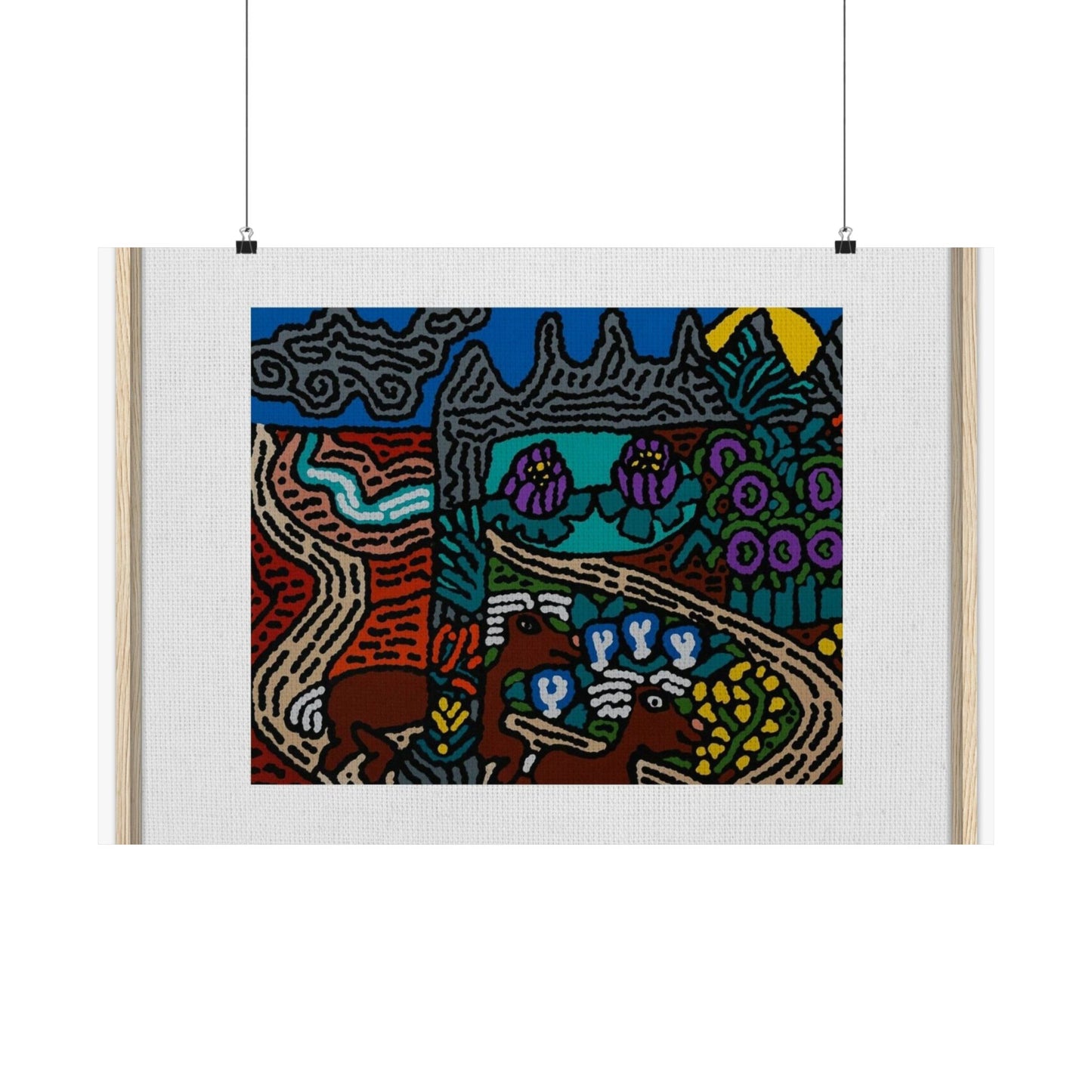 Road to a Sanctuary and Oasis Matte Poster Horizontal (Large)