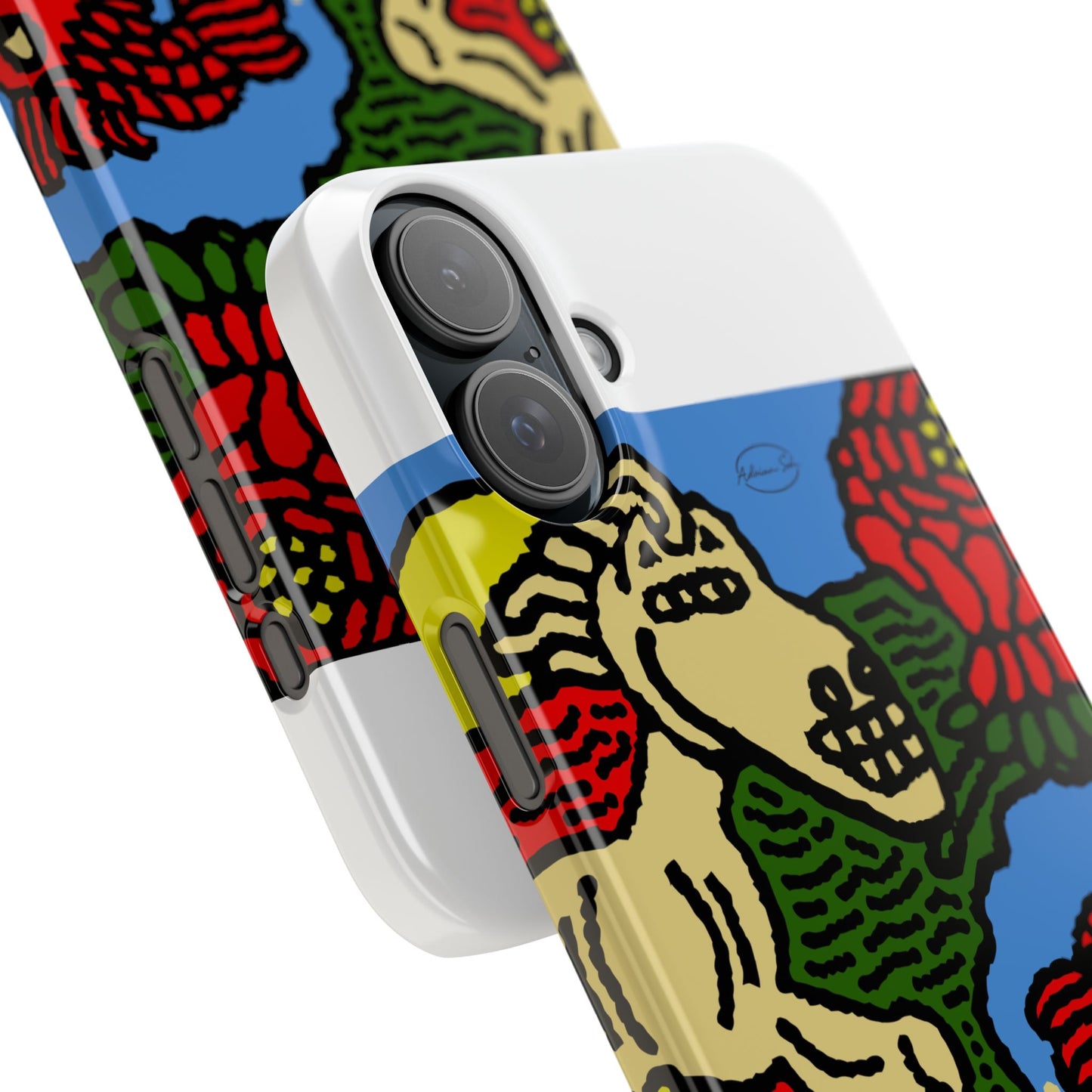 Galloping carefree through life Slim Phone Case
