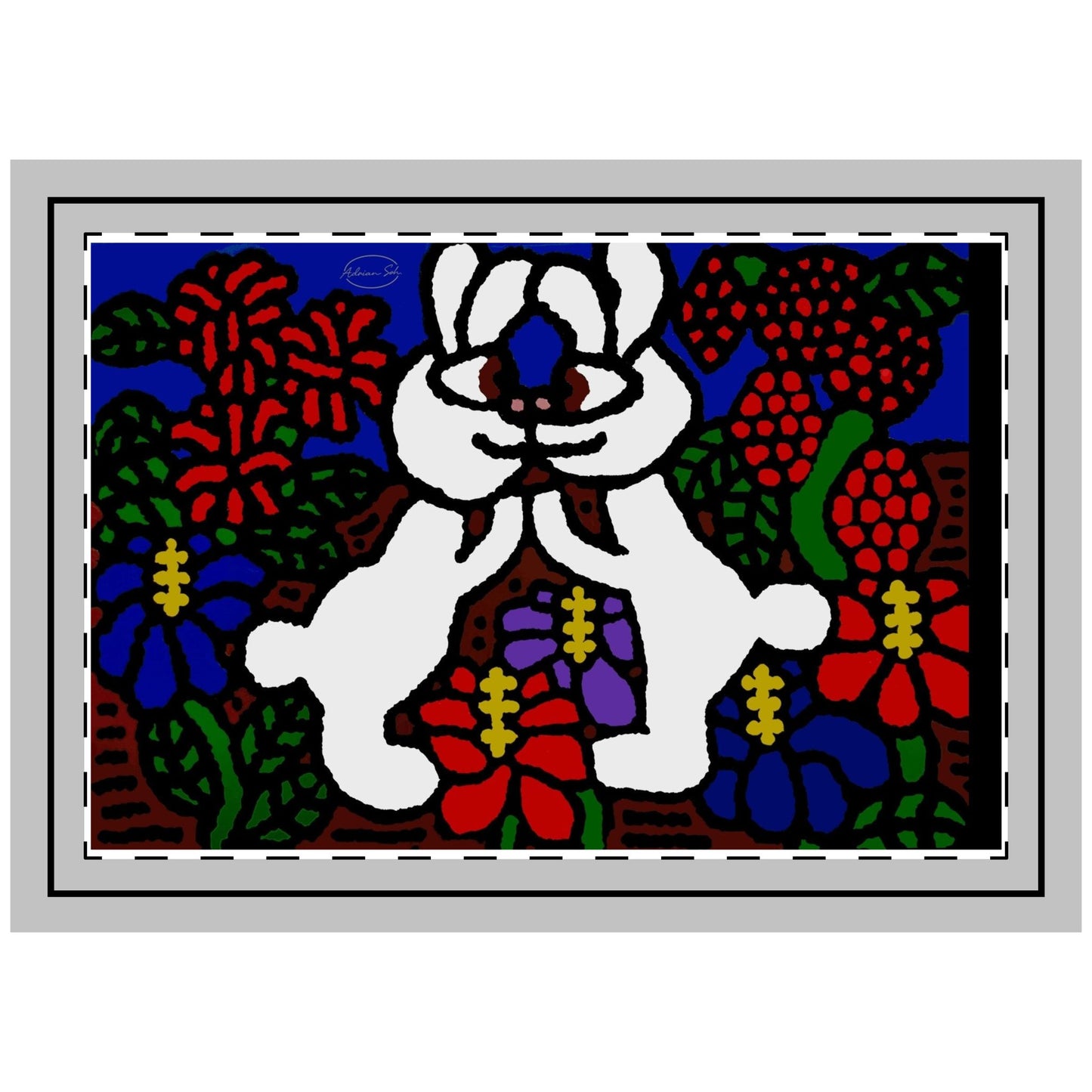 Bunnies in love — Throw Pillow
