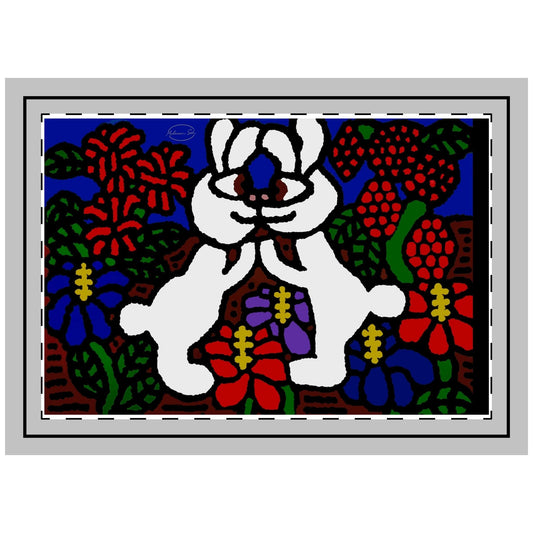 Bunnies in love — Throw Pillow