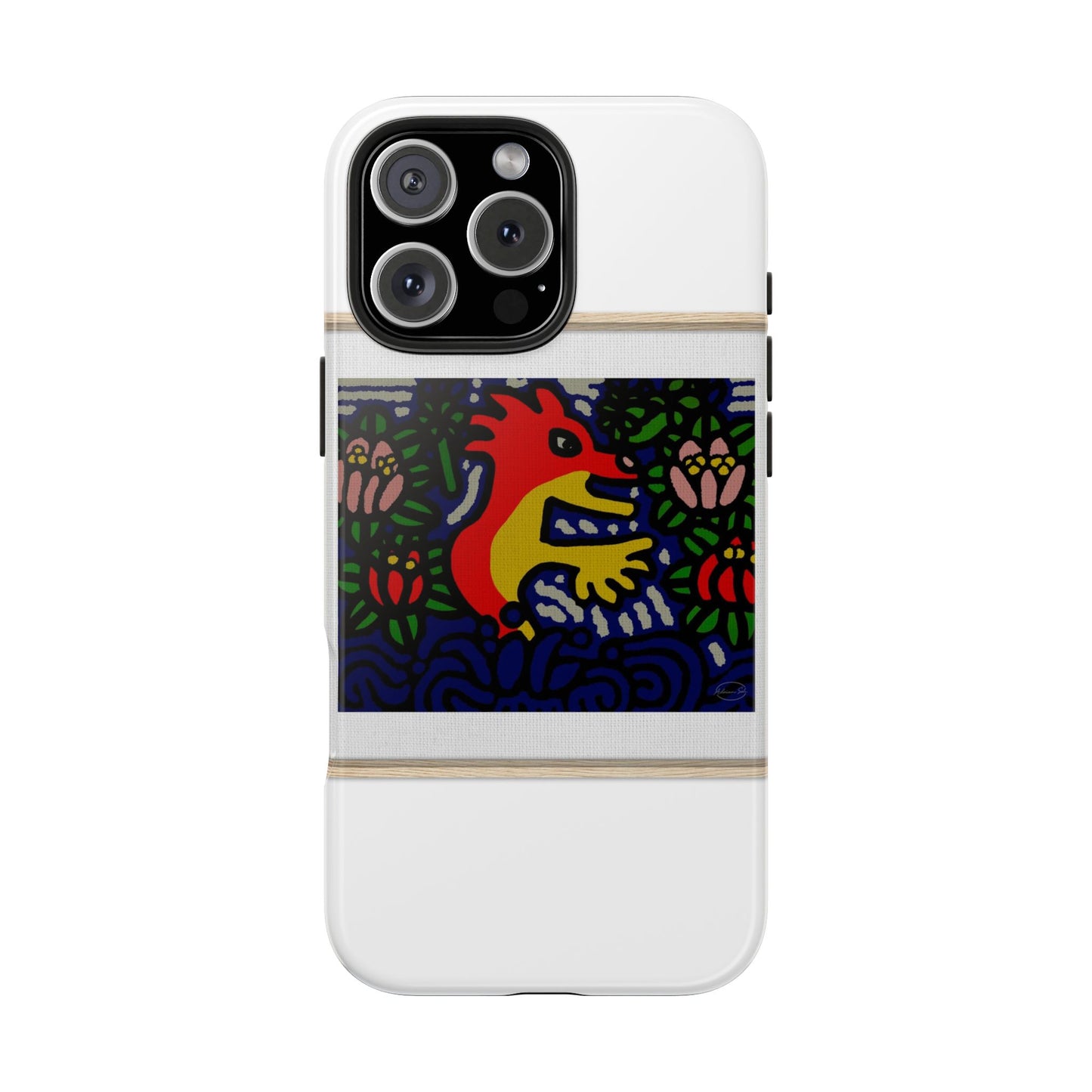 Breaking through the surface of a lotus pond Tough Phone Case