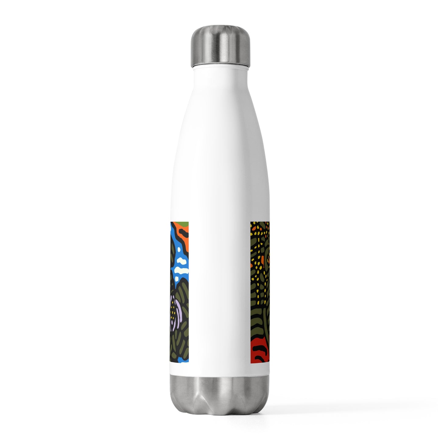 The Sri Lankan water lilies meets the Australian wattle Stainless Steel Water Bottle