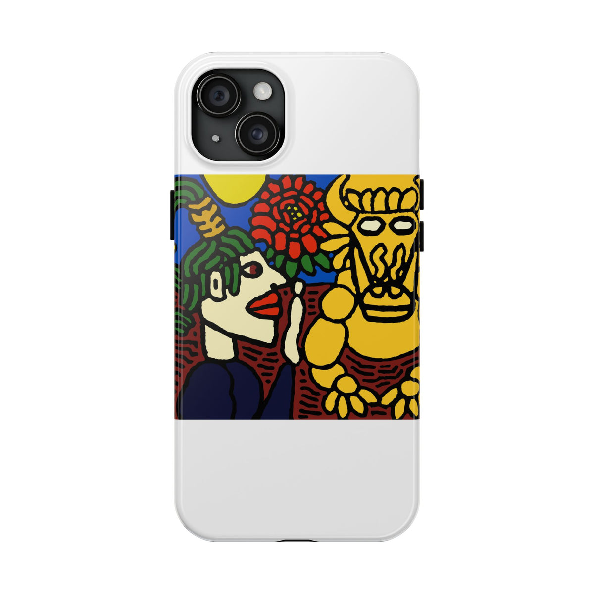 The warrior hailing the mighty golden dragon Tough Phone Case