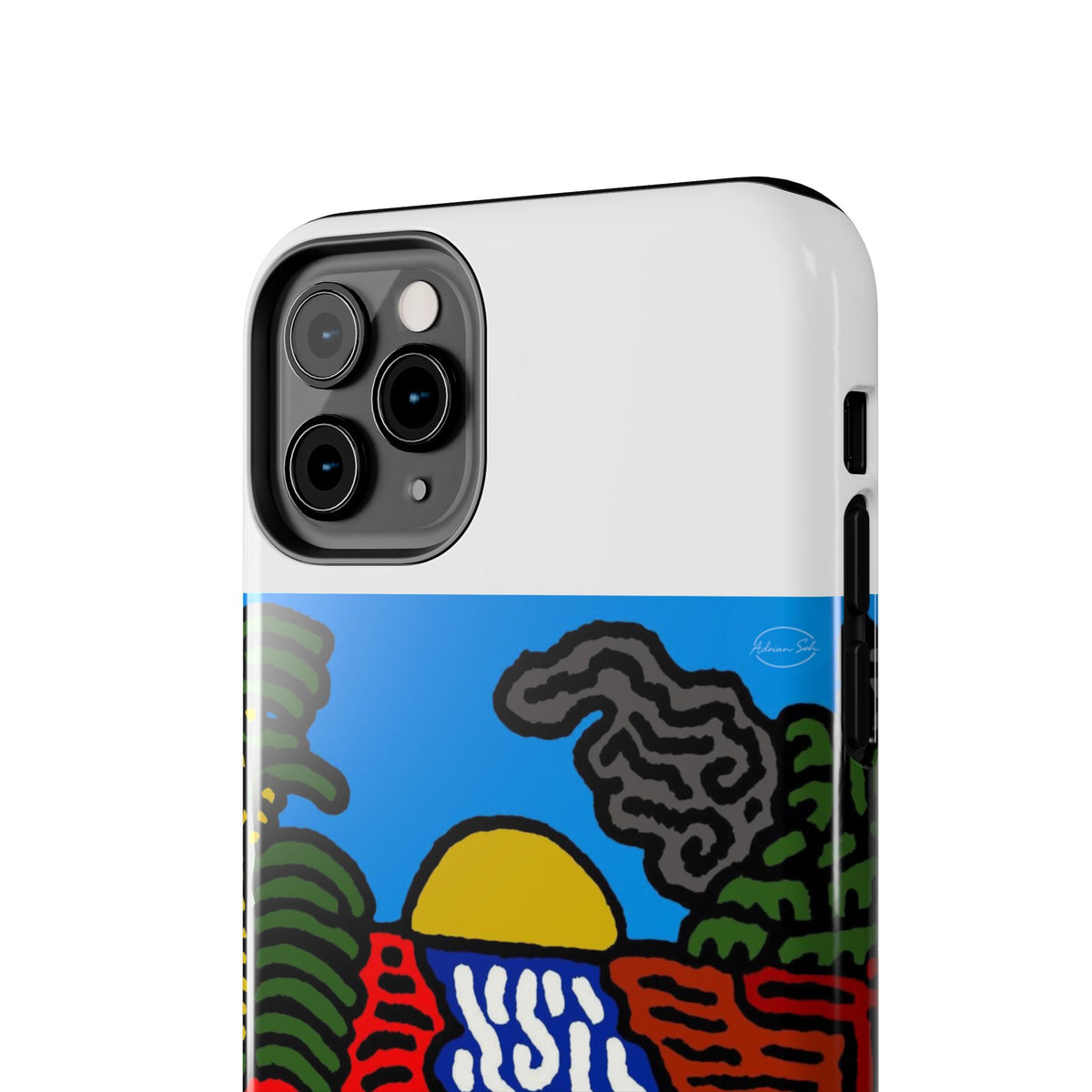 The river that joins the Australian wattle and Lebanese cedar tree in friendship Tough Phone Case