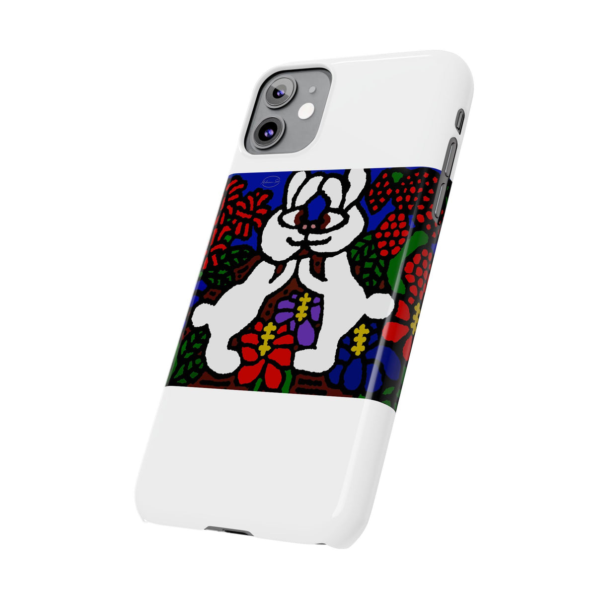 Bunnies in love Slim Phone Case