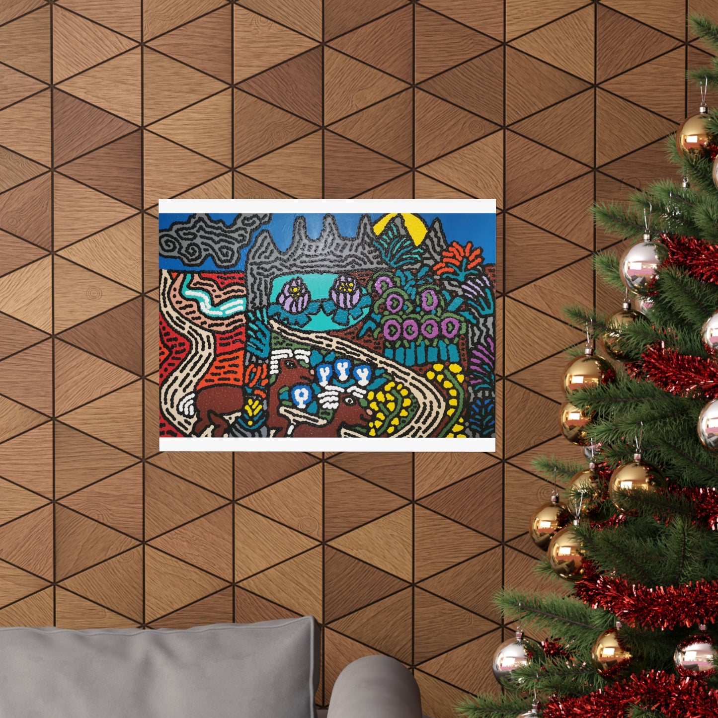 Going to the valley of hope and prosperity Matte Poster Horizontal (Large)