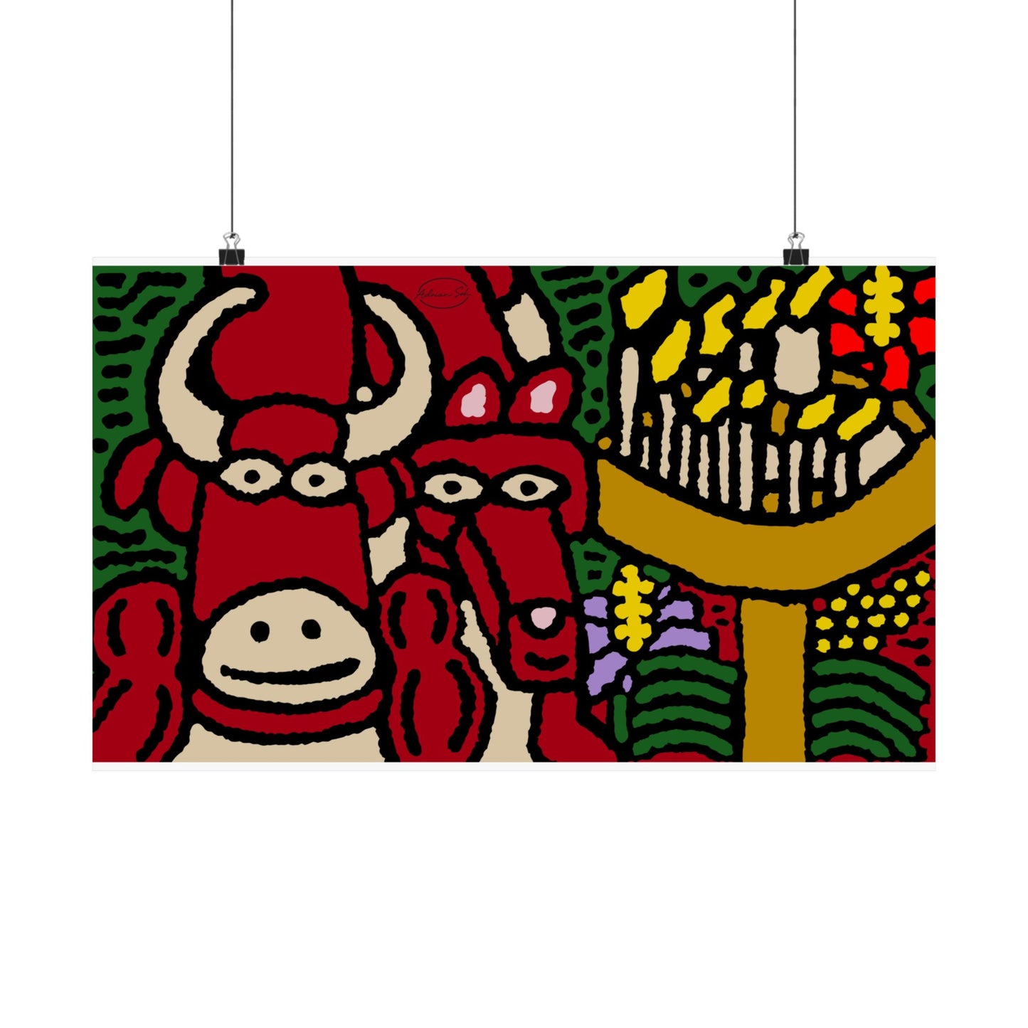 Going blessed by light together Matte Poster Horizontal (Large)