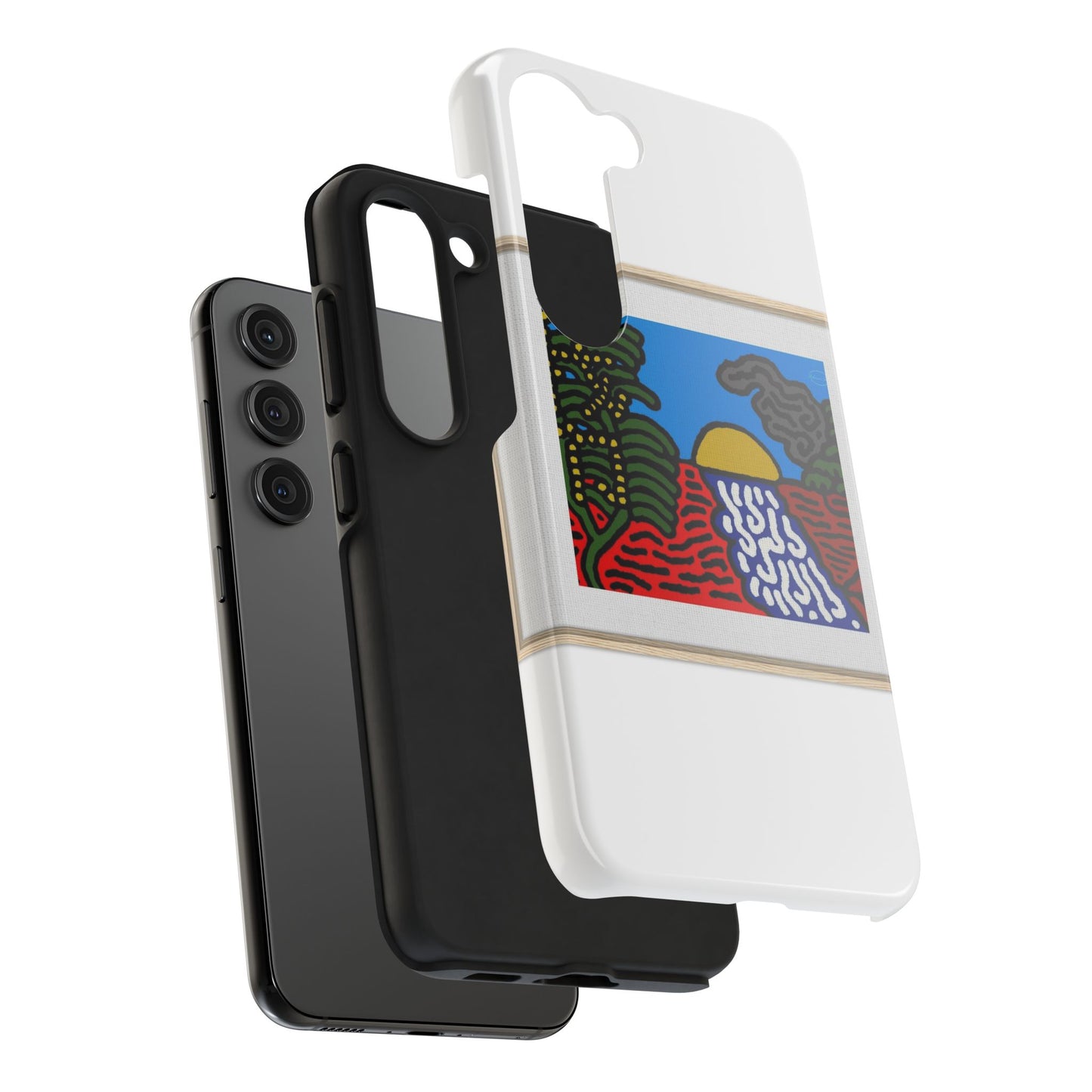 The river that joins the Australian wattle and Lebanese cedar tree in friendship Tough Phone Case