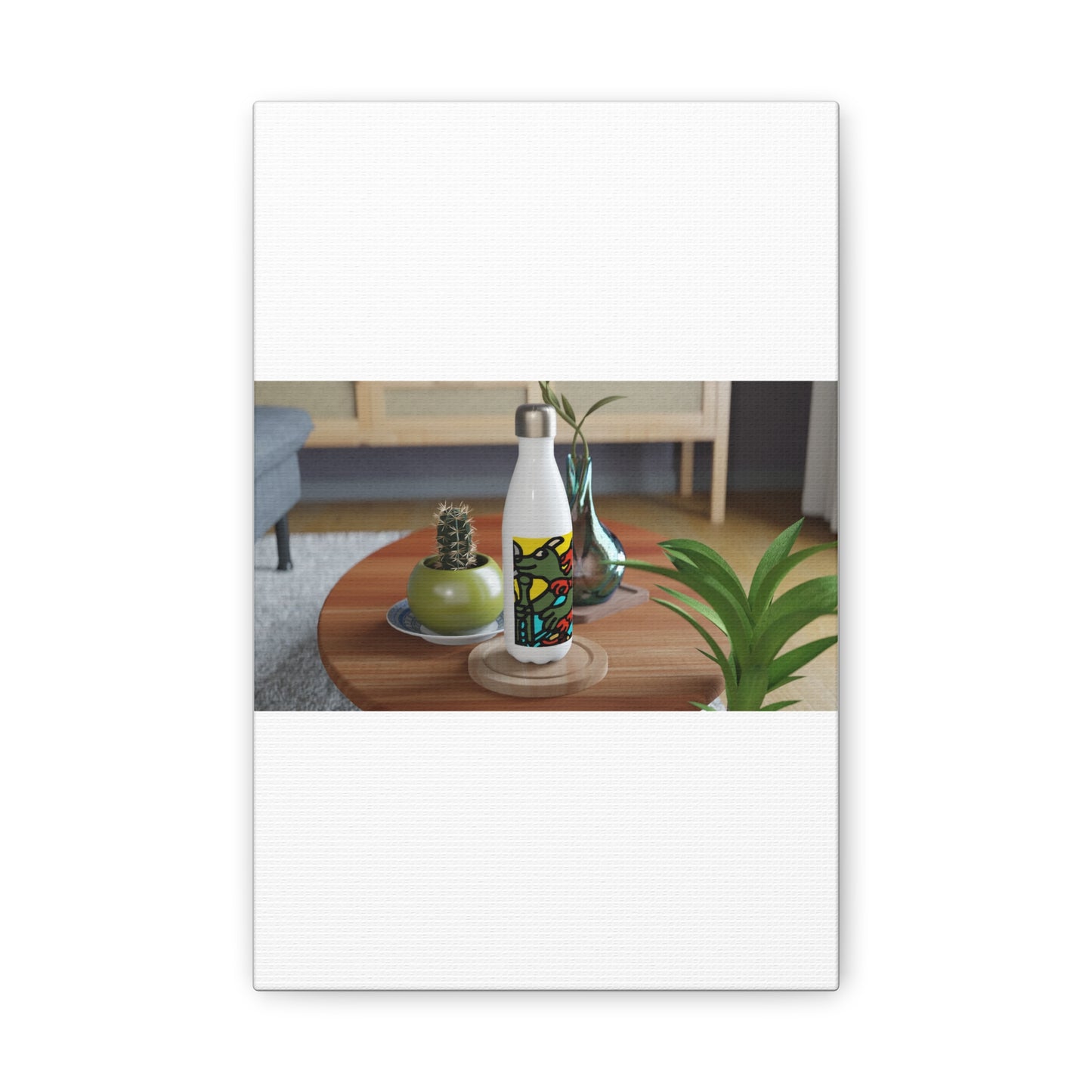 Two dragons enjoying a feast together Canvas (Small)