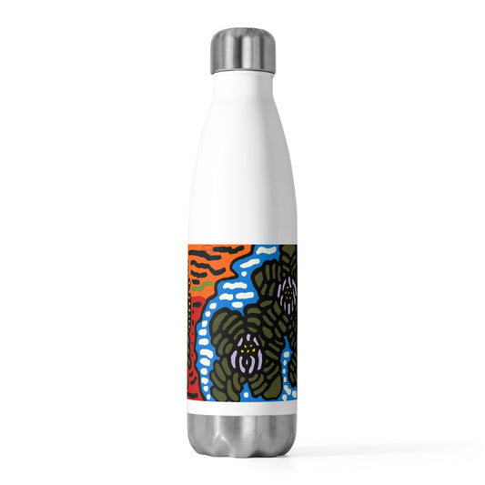 The Sri Lankan water lilies meets the Australian wattle Stainless Steel Water Bottle