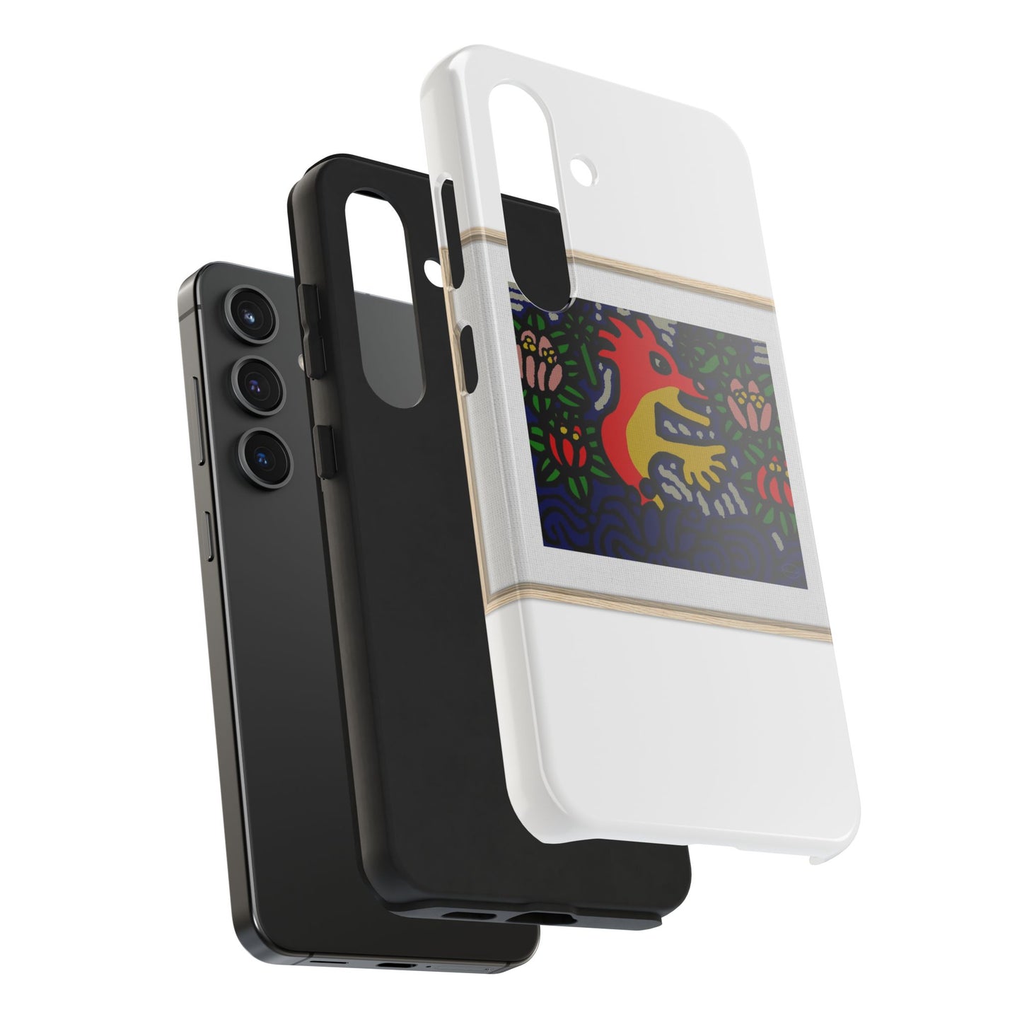 Breaking through the surface of a lotus pond Tough Phone Case