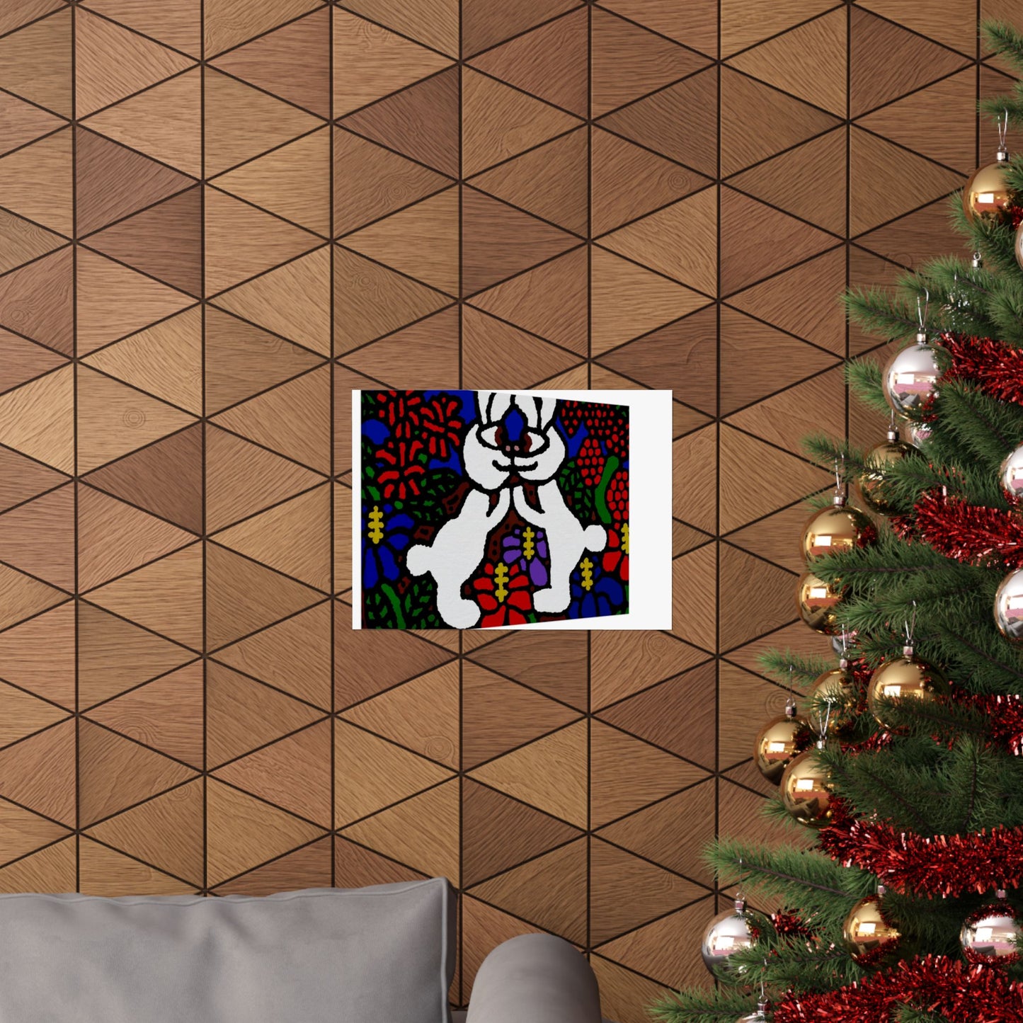Bunnies in love Matte Poster Horizontal (Small)