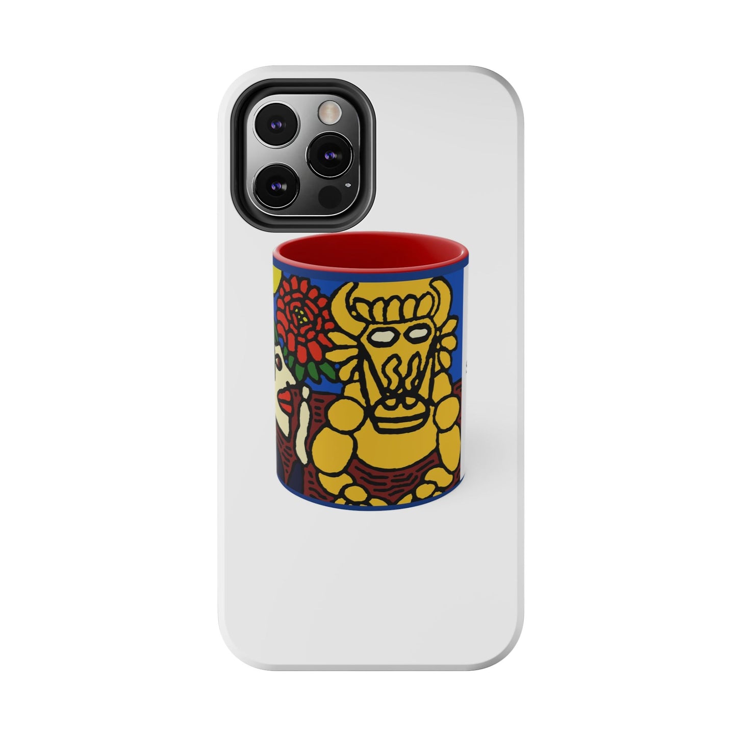 The warrior hailing the mighty golden dragon Tough Phone Case