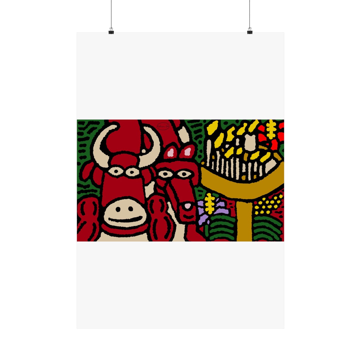 Going blessed by light together Matte Poster Vertical (Small)