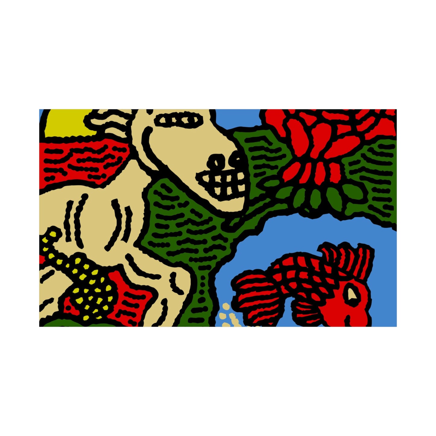 Galloping carefree through life Matte Poster Horizontal (Small)