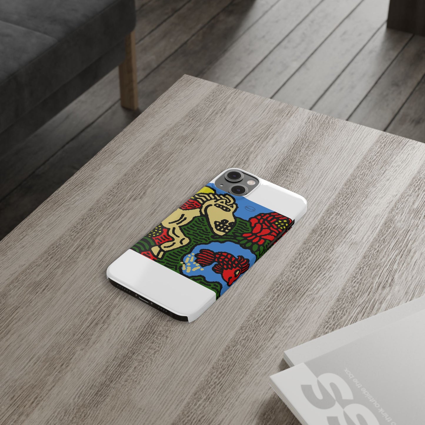 Galloping carefree through life Slim Phone Case
