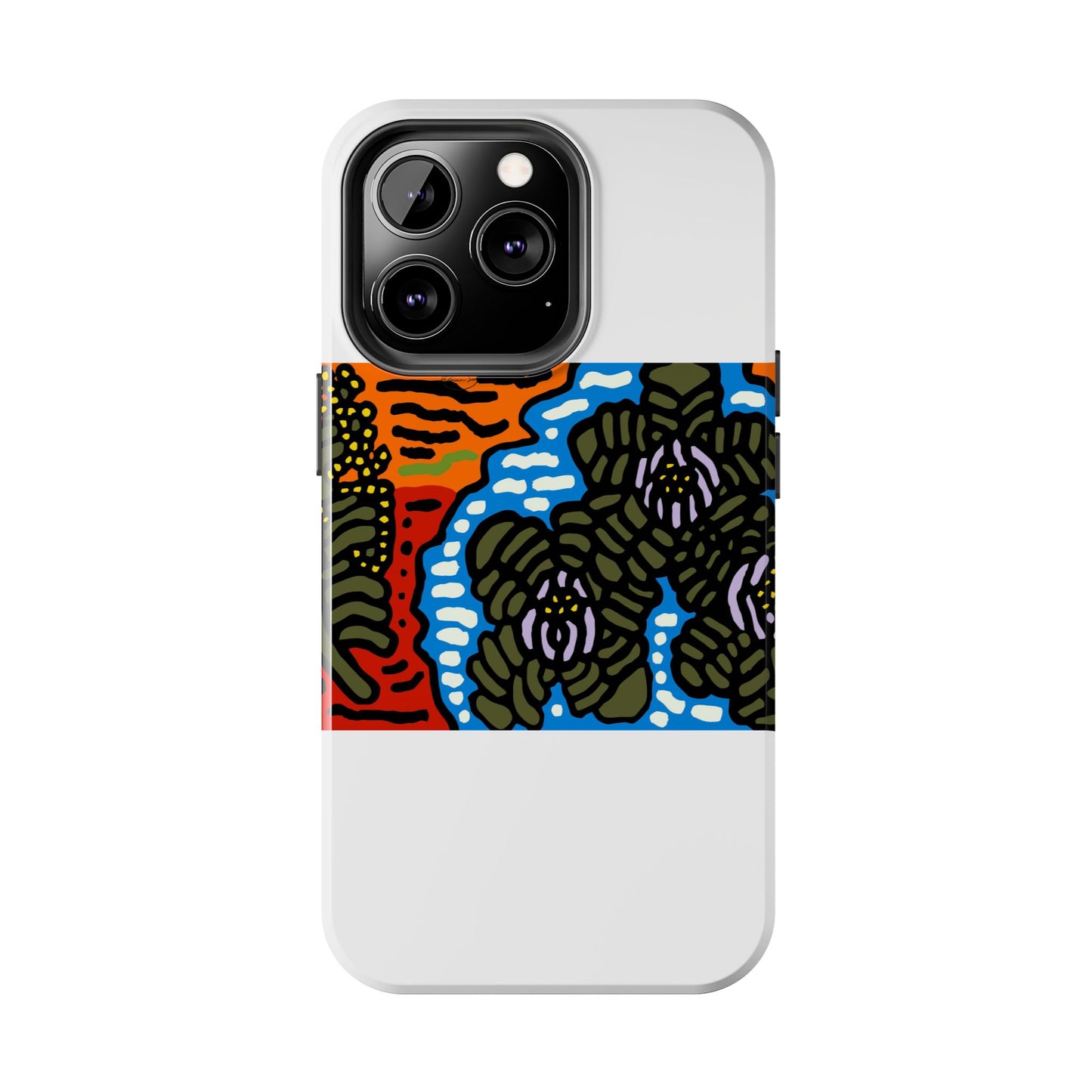 The Sri Lankan water lilies meets the Australian wattle Tough Phone Case