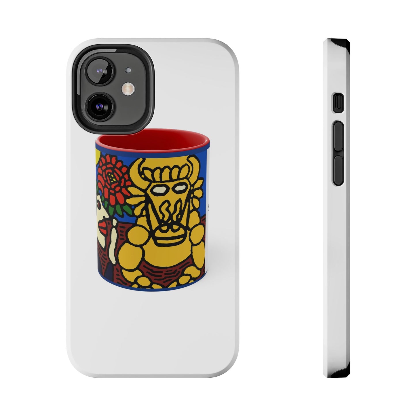 The warrior hailing the mighty golden dragon Tough Phone Case