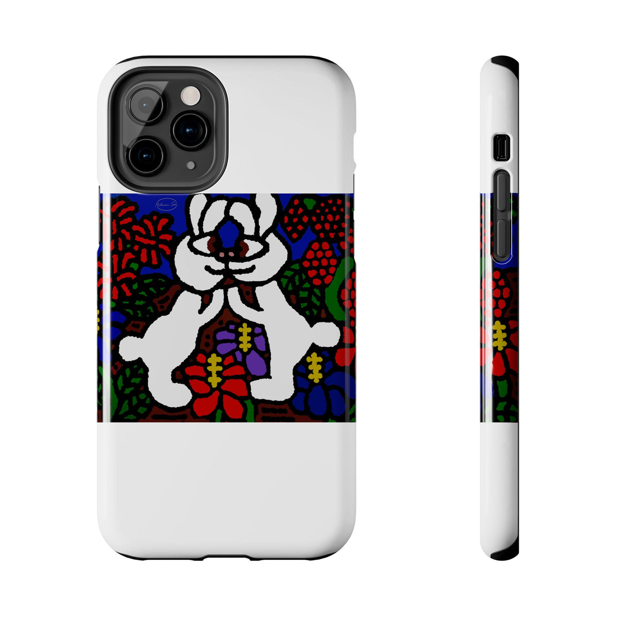 Bunnies in love Tough Phone Case