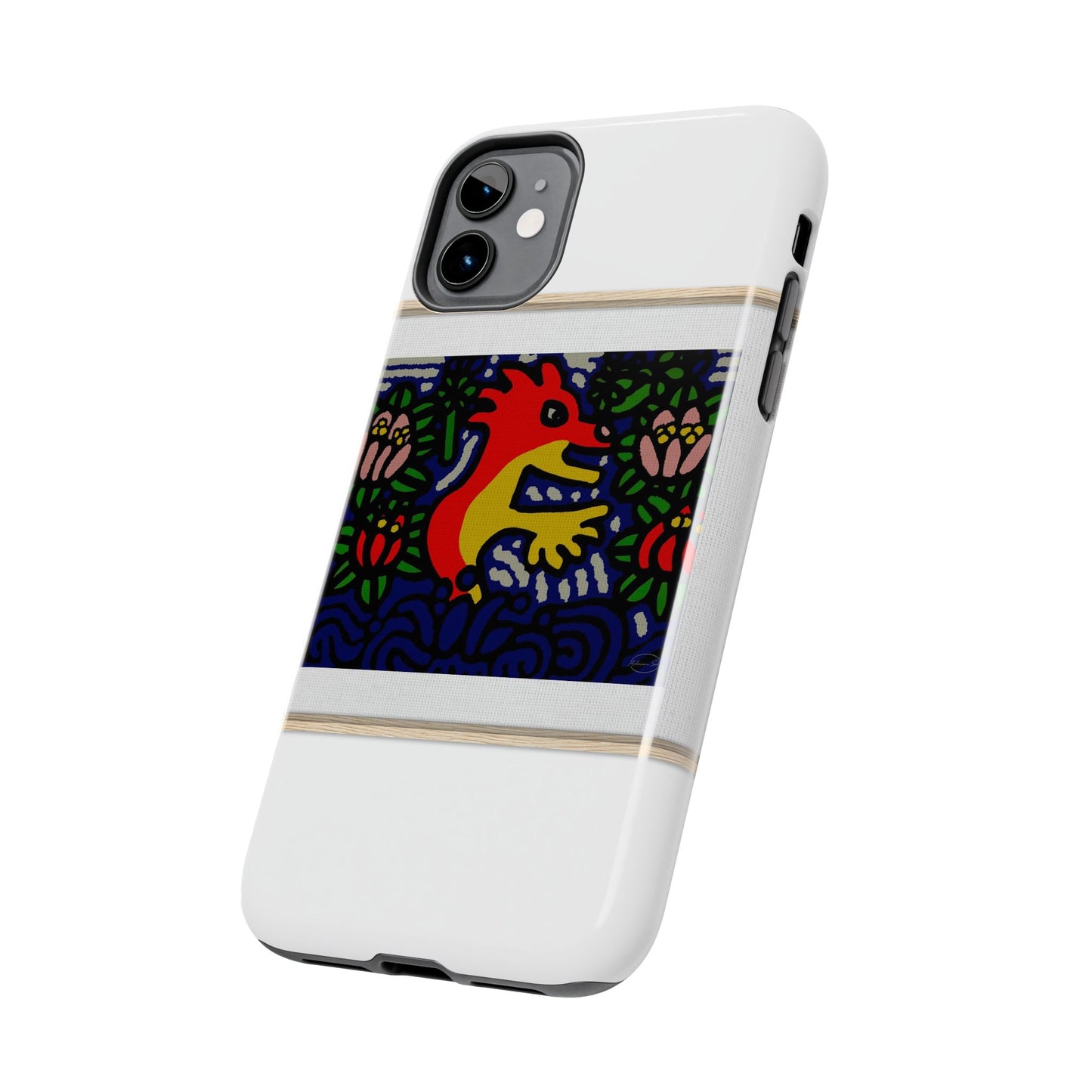 Breaking through the surface of a lotus pond Tough Phone Case